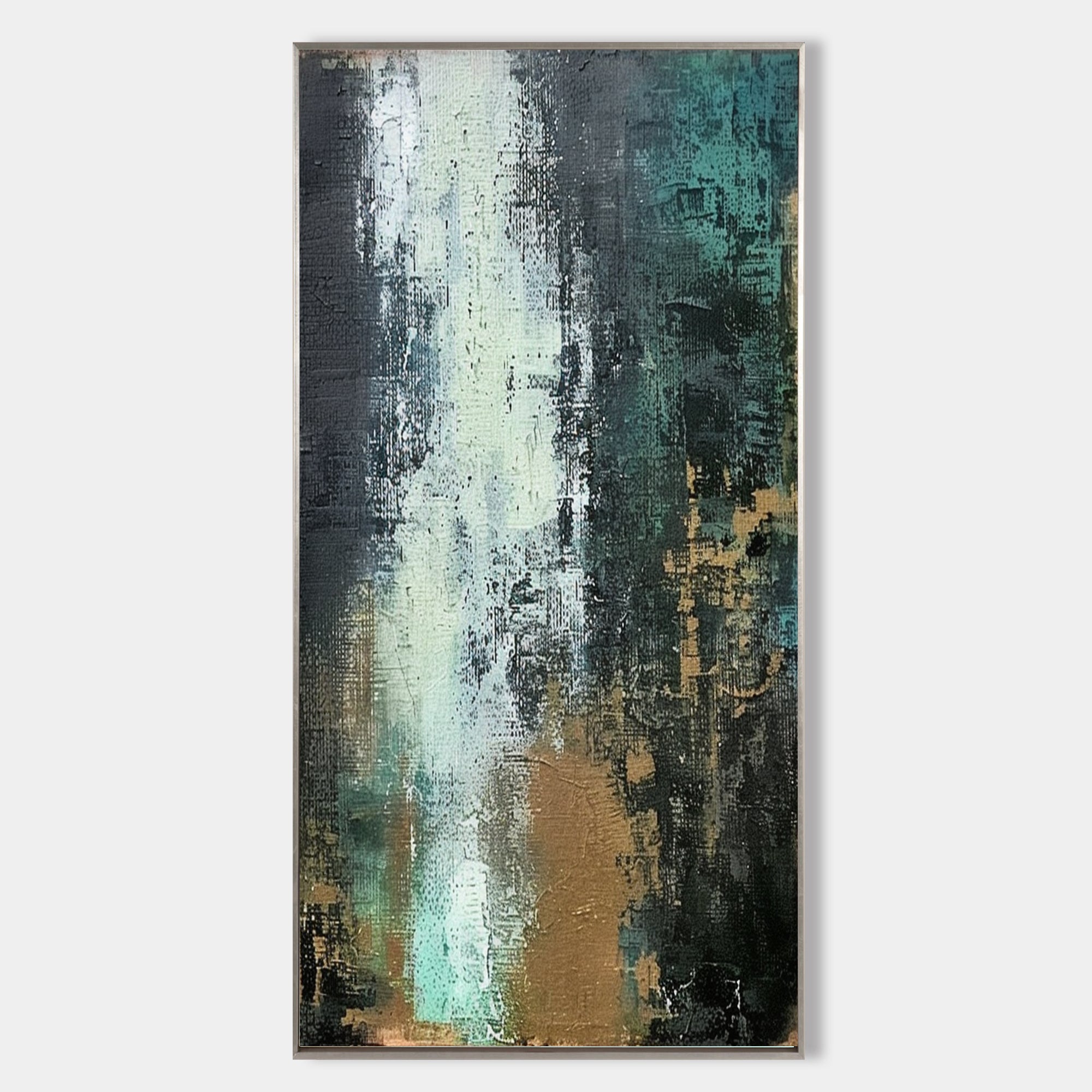 Green Texture Painting Minimalist Plaster Art Earth Texture Home Decor Minimalist Wall Decor Minimalist Texture Art Porch Wall Decor