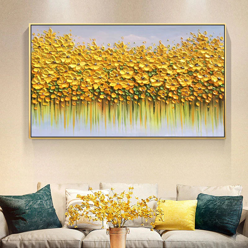 Large Abstract Painting Colorful Painting 3D Texture Painting On Canvas Minimalist Painting Minimalist Art Gold Wall Art  3D Oil  Wall Art On Canvas