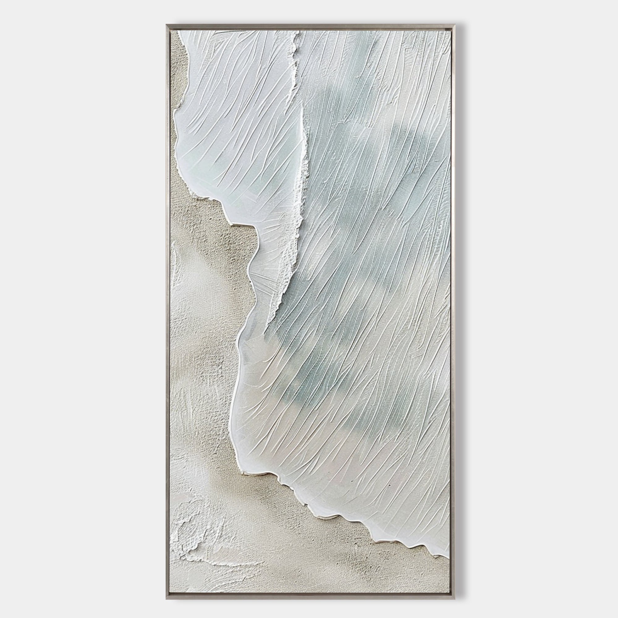 Beige  Texture Painting Minimalist Plaster Art Earth Texture Home Decor Minimalist Wall Decor Minimalist Texture Art Porch Wall Decor