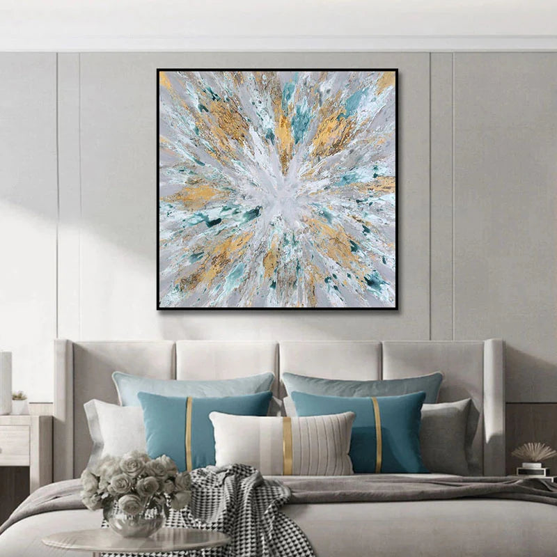 Large Abstract Painting Colorful Painting 3D Texture Painting On Canvas Minimalist Painting Minimalist Art Colorful Wall Art  3D Oil  Wall Art On Canvas