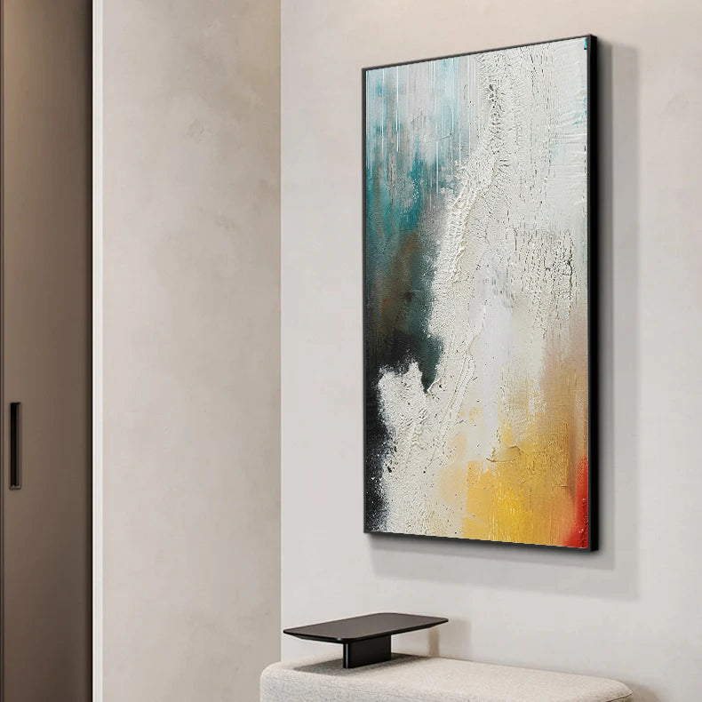 Colorful Texture Painting Minimalist Plaster Art Earth Texture Home Decor Minimalist Wall Decor Minimalist Texture Art Porch Wall Decor