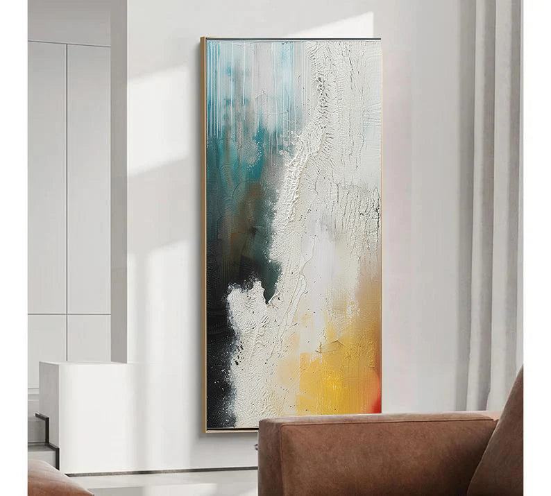 Colorful Texture Painting Minimalist Plaster Art Earth Texture Home Decor Minimalist Wall Decor Minimalist Texture Art Porch Wall Decor