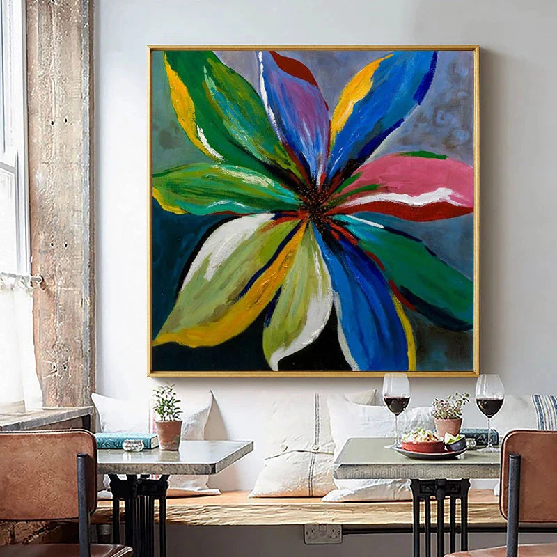 Large Abstract Painting Colorful Painting 3D Texture Painting On Canvas Minimalist Painting Minimalist Art Colorful Wall Art  3D Oil  Wall Art On Canvas