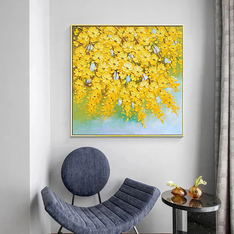 Large Abstract Painting Gold Painting 3D Texture Painting On Canvas Minimalist Painting Minimalist Art Colorful Wall Art  3D Oil  Wall Art On Canvas