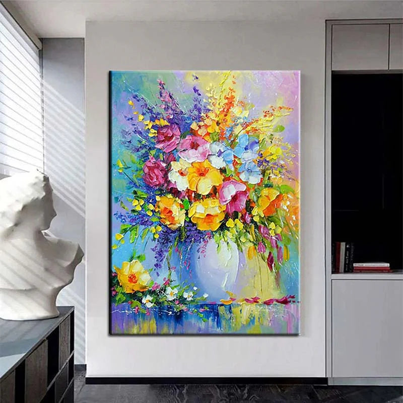 Large Abstract Painting Colorful Painting 3D Texture Painting On Canvas Minimalist Painting Minimalist Art Colorful Wall Art  3D Oil  Wall Art On Canvas