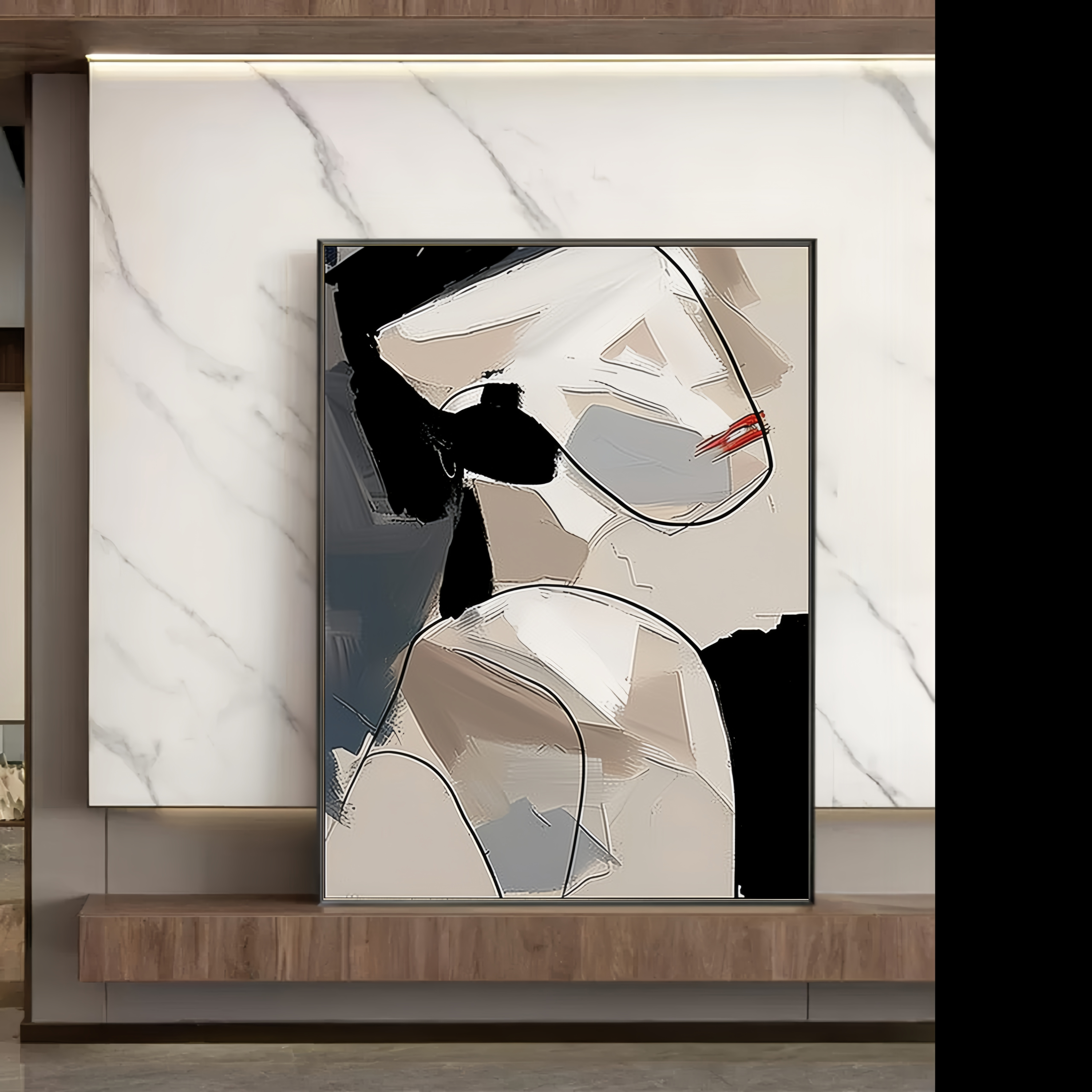 Abstract Human Painting Extra Large Wall Art Abstract Painting Original Contemporary Art