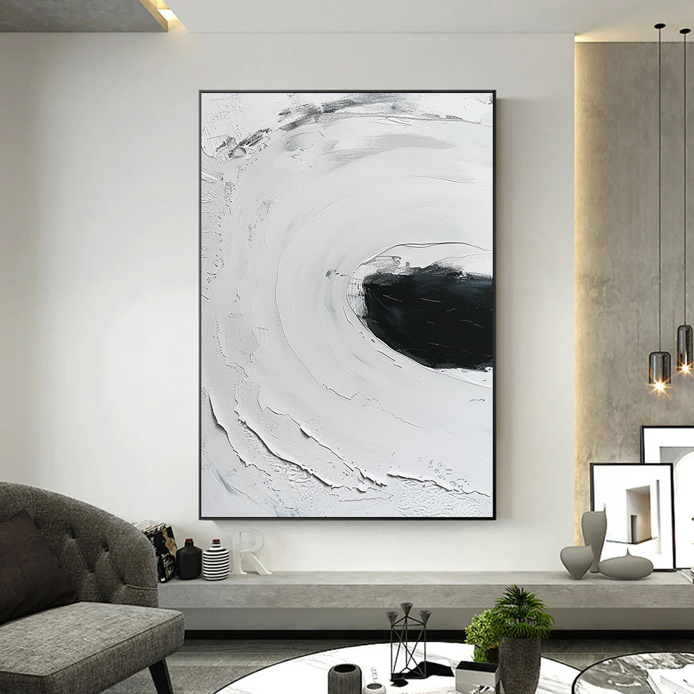 Extra Large Abstract Wall Art beige and Black Painting Abstract Painting neutral Wall Art minimalist Art 