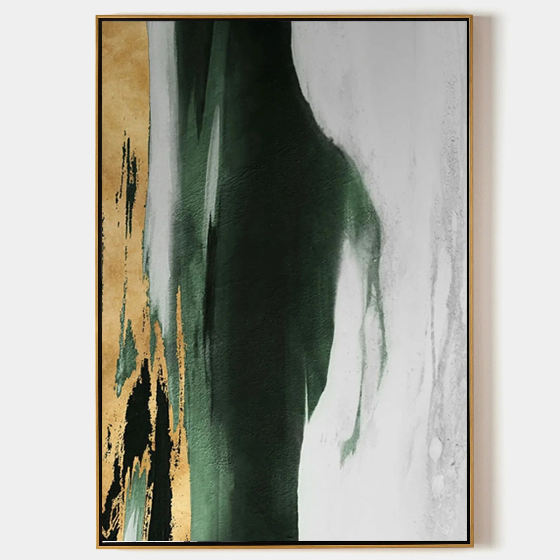 Large Green Abstract Painting Green Painting Texture Painting GreenMinimalist Painting Minimalist Art Green Wall Art Mid Century Modern Art