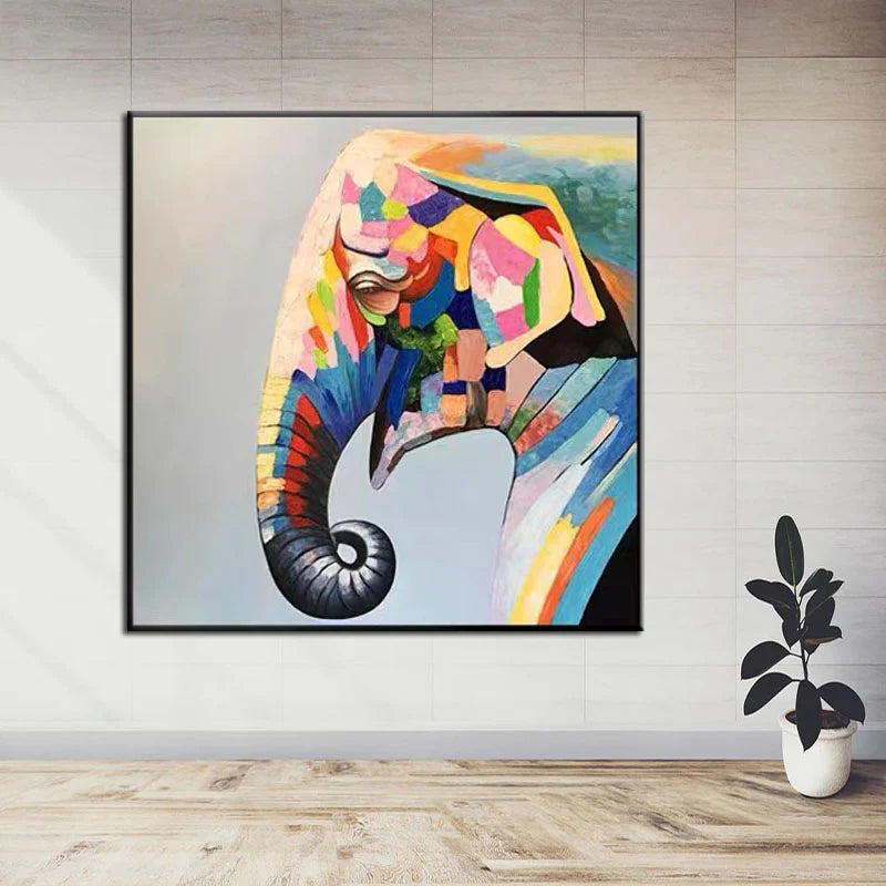 Large Abstract Painting Colorful Painting 3D Texture Painting On Canvas Minimalist Painting Minimalist Art Colorful Wall Art  3D Oil  Wall Art On Canvas