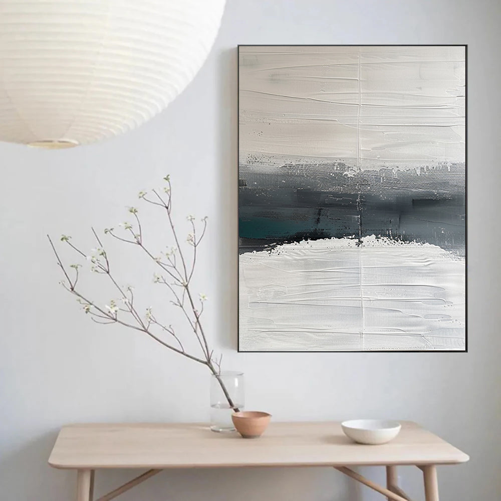 Extra Large Abstract Wall Art beige and Black Painting Abstract Painting neutral Wall Art minimalist Art 