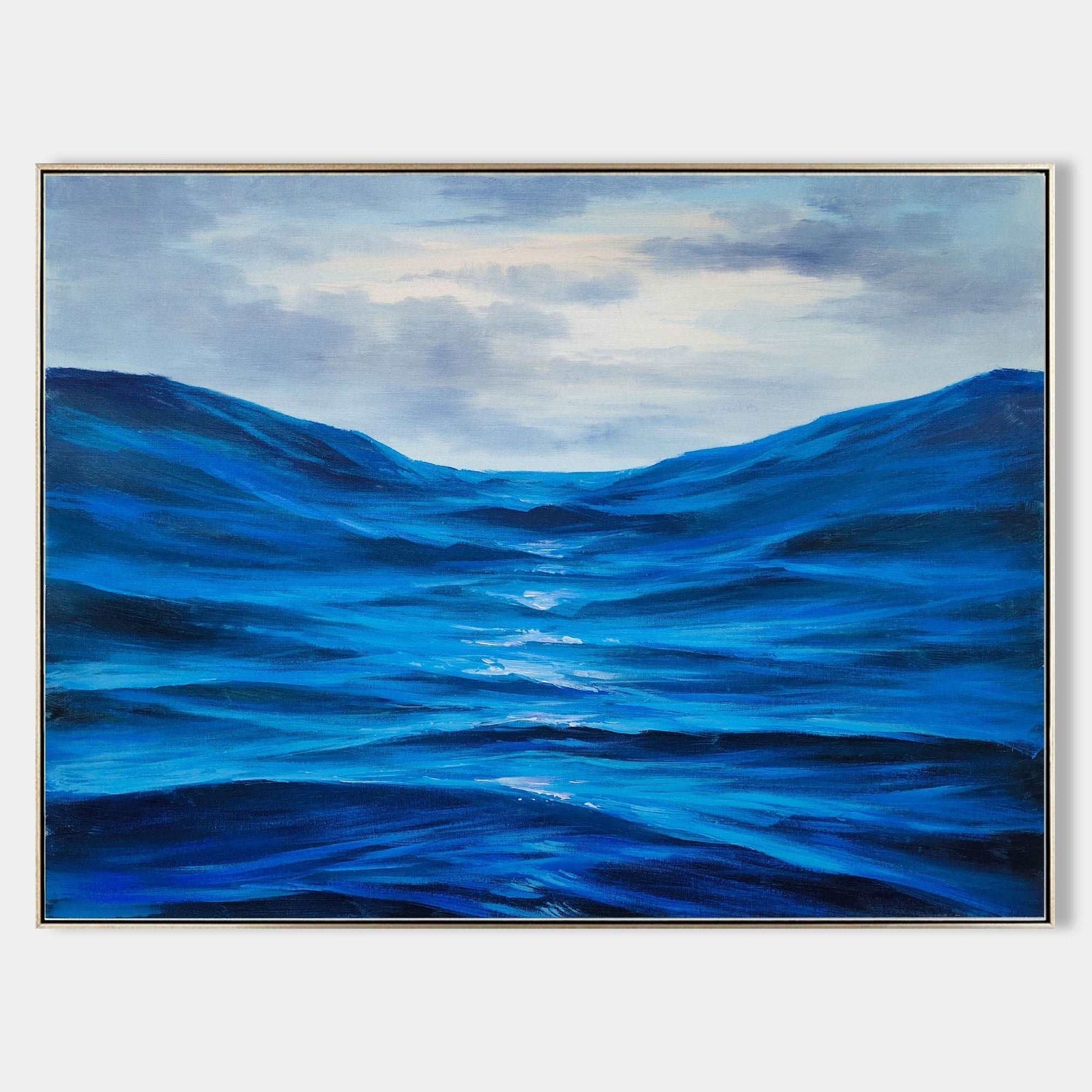 Blue Texture Painting Minimalist 3D Oil Plaster Wall Art On Canvas Earth Texture Home Decor Minimalist Wall Decor Minimalist Texture Art Porch Wall Decor