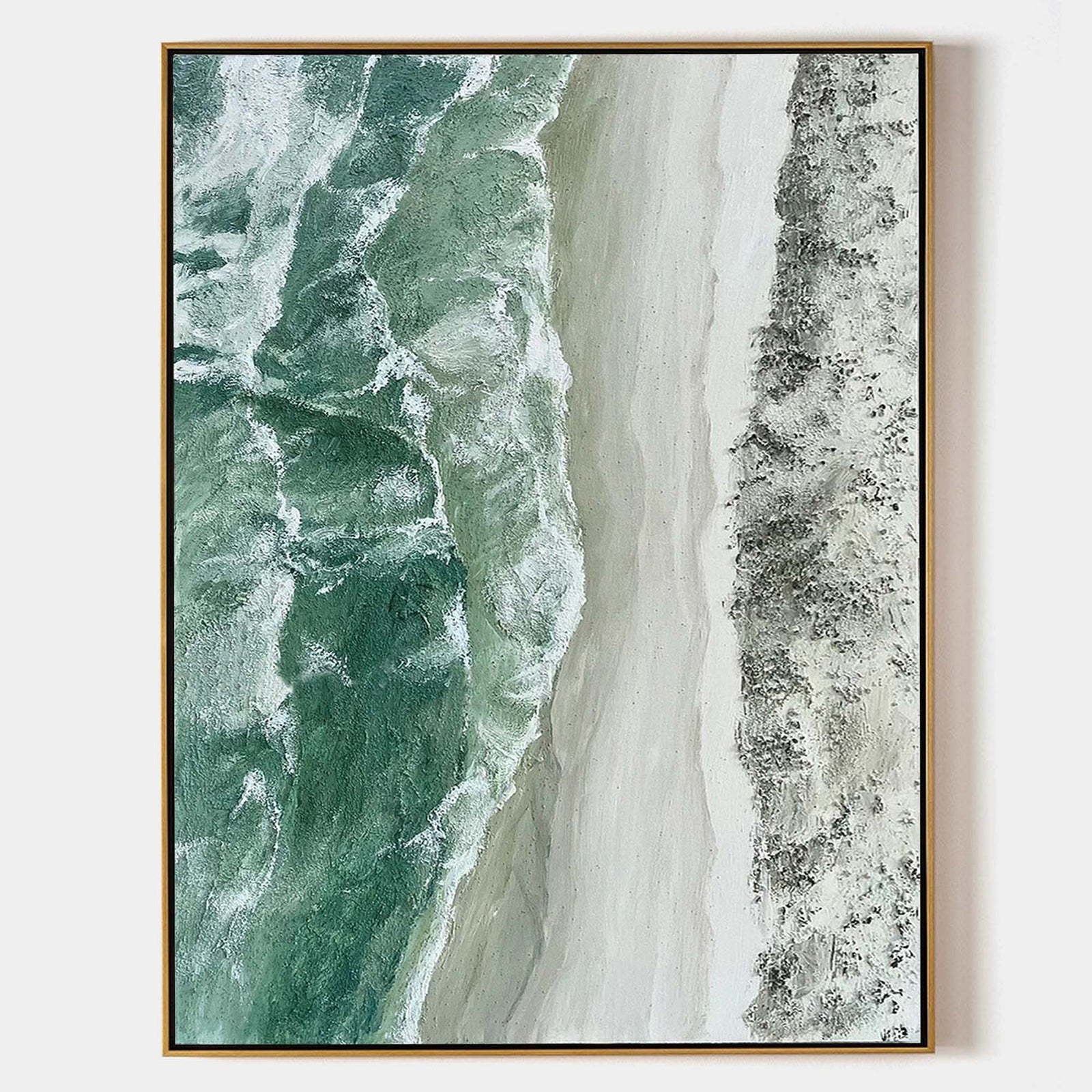 Extra Large Wall Art Abstract Blue Abstract Art beige Painting large Green Painting Blue Wall Art minimalist Painting,modern Textured Sea & Beach Painting 3D Oil Plaster Wall Art On Canvas