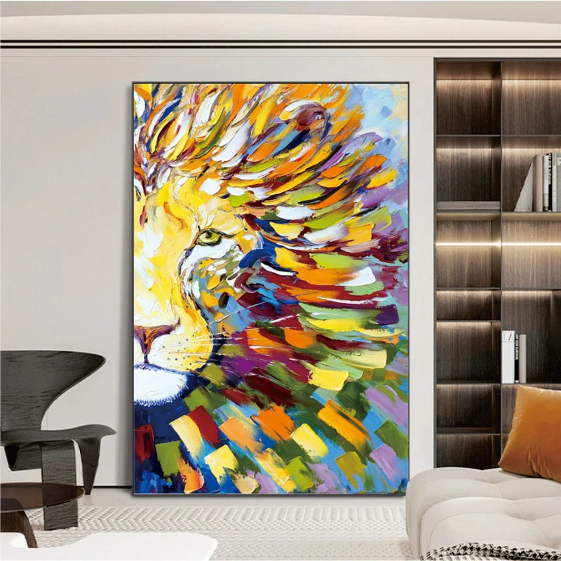 Large Abstract Painting Colorful Painting 3D Texture Painting On Canvas Black Minimalist Painting Minimalist Art Colorful Wall Art  3D Oil  Wall Art On Canvas