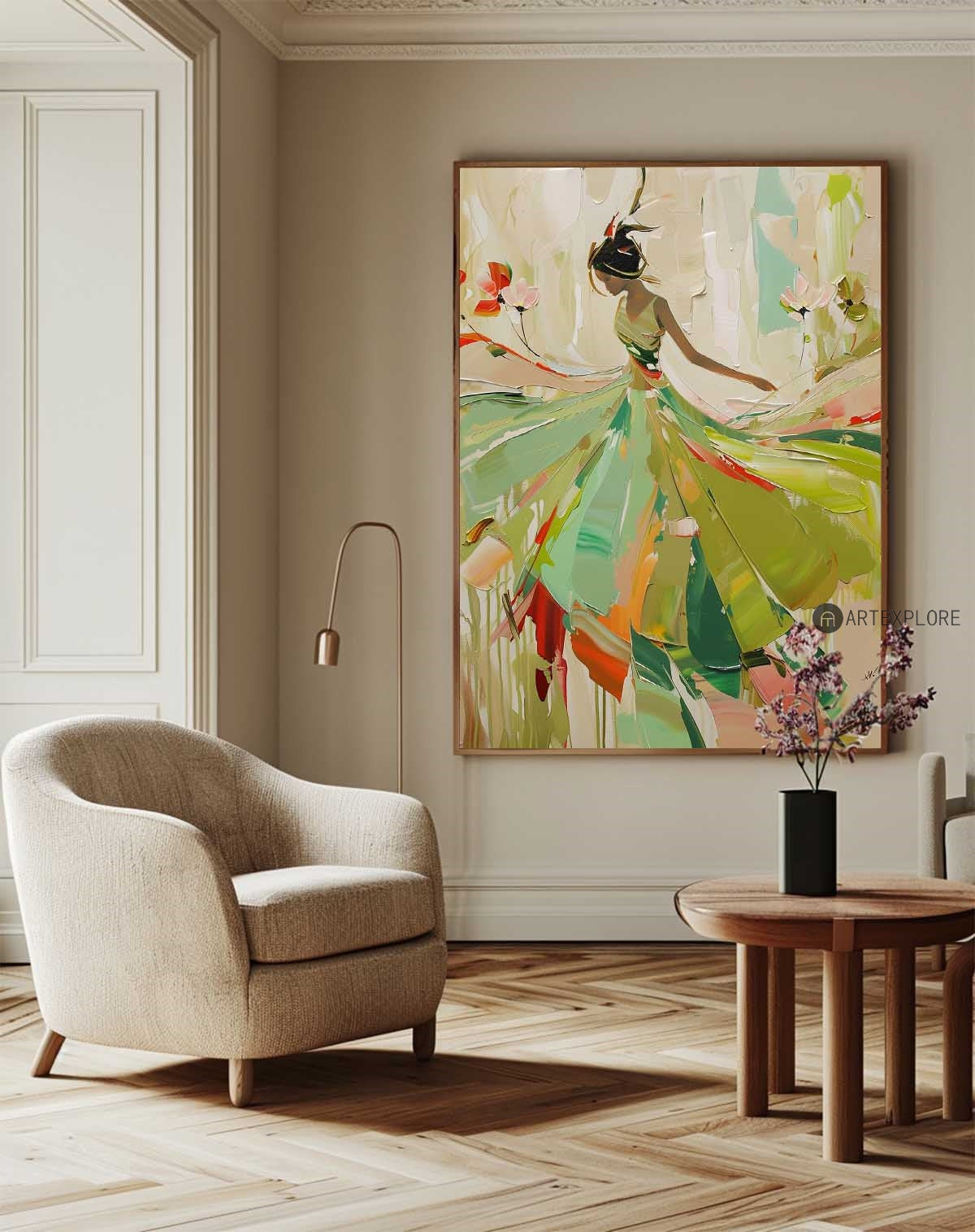 Large Abstract Painting nordic Oil Painting colorful Painting colorful Painting original Boho Painting minimalist Art neutral Abstract Painting