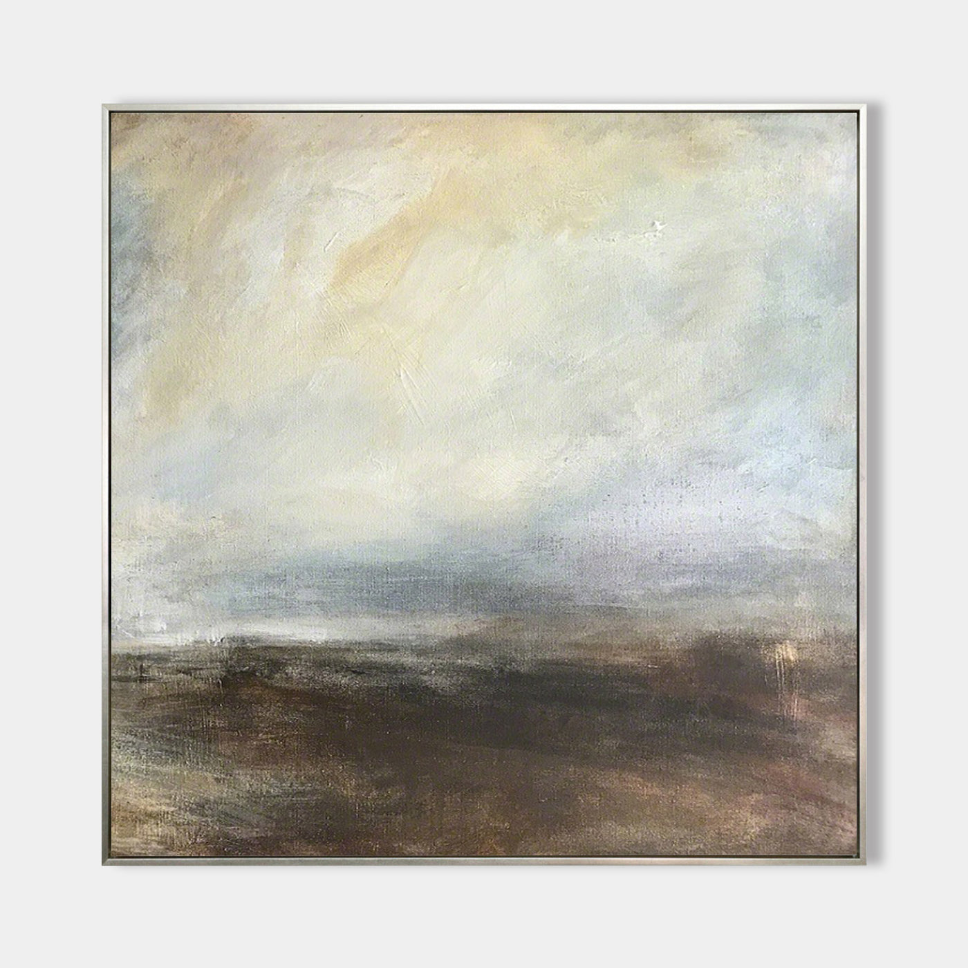 Abstract Beige Texture Painting Minimalist Brown 3D Oil Plaster Wall Art On Canvas Grey Earth Texture Home Decor Minimalist  Landscape Wall Decor Minimalist Texture Art Porch Wall Decor