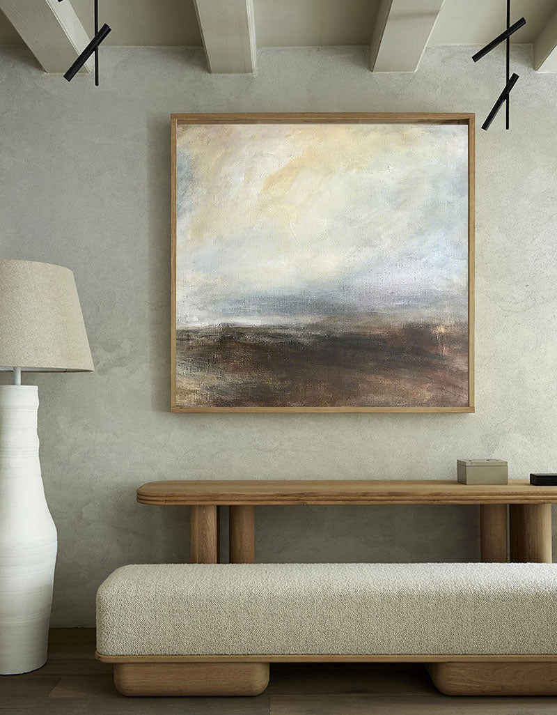 Abstract Beige Texture Painting Minimalist Brown 3D Oil Plaster Wall Art On Canvas Grey Earth Texture Home Decor Minimalist  Landscape Wall Decor Minimalist Texture Art Porch Wall Decor