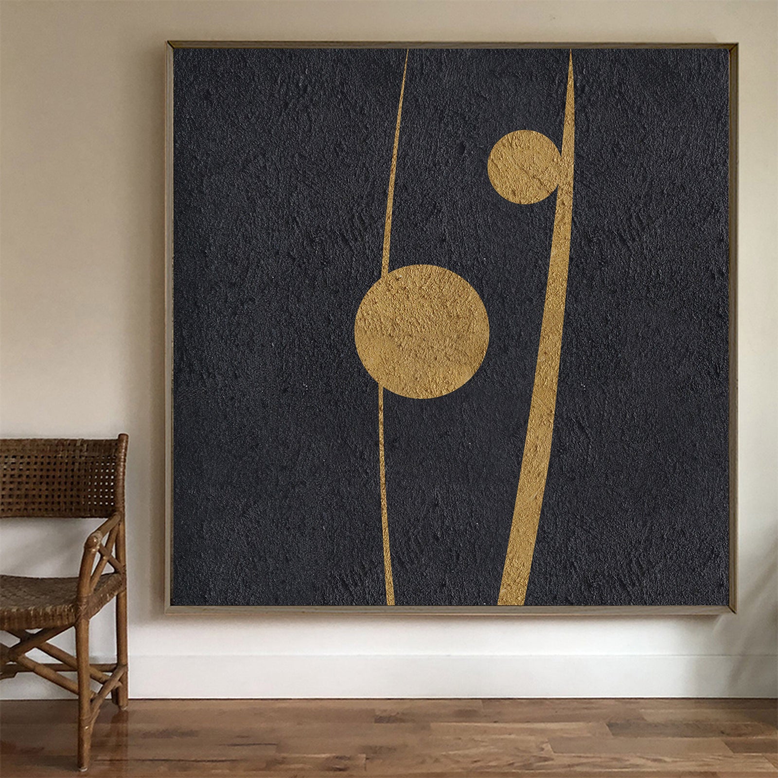 Black Texture Painting Minimalist 3D Oil Plaster Wall Art On Canvas Earth Texture Home Decor Minimalist Wall Decor Minimalist Texture Art Porch Wall Decor