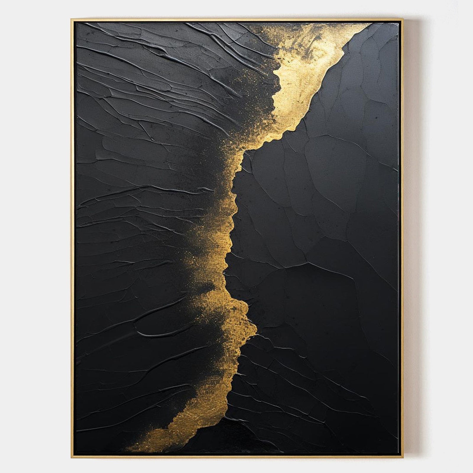 Large Black Abstract Painting Black Painting Texture Painting Black Minimalist Painting Minimalist Art Black Wall Art