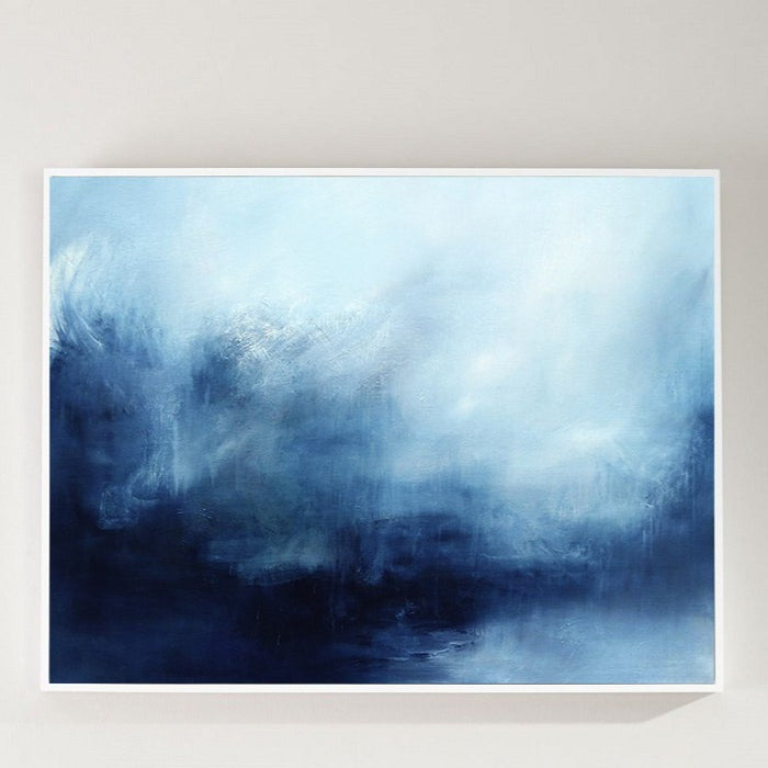 Blue Texture Painting Minimalist 3D Oil Plaster Wall Art On Canvas Earth Texture Home Decor Minimalist Wall Decor Minimalist Texture Art Porch Wall Decor