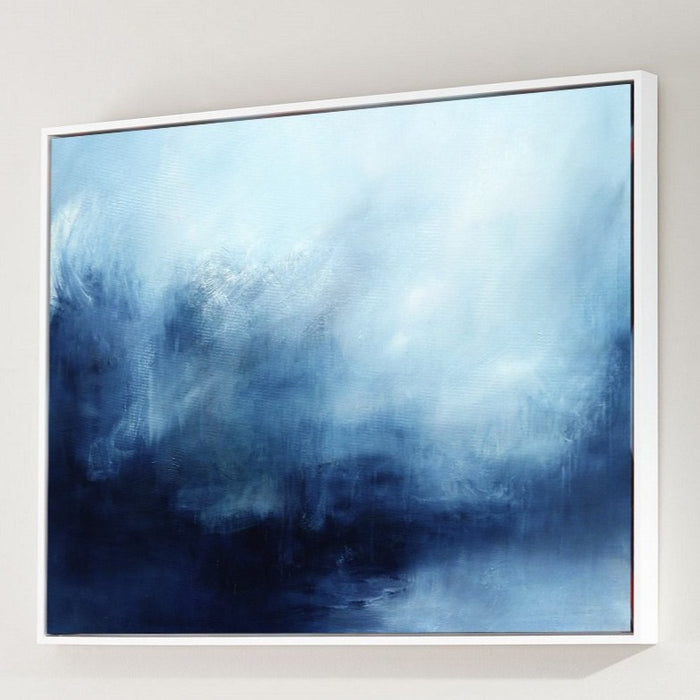 Blue Texture Painting Minimalist 3D Oil Plaster Wall Art On Canvas Earth Texture Home Decor Minimalist Wall Decor Minimalist Texture Art Porch Wall Decor