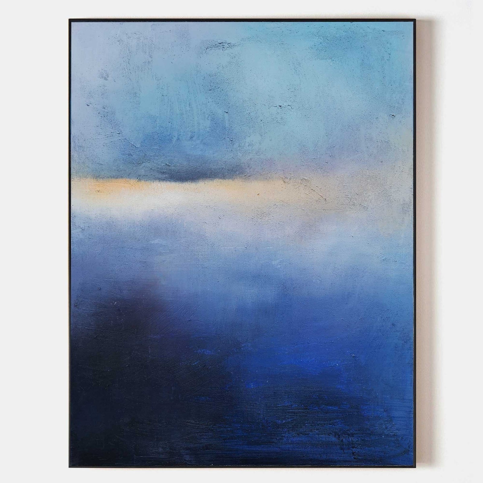 Extra Large Wall Art Abstract Blue Abstract Art beige Painting large Green Painting Blue Wall Art minimalist Painting,modern Textured Sea & Beach Painting 3D Oil Plaster Wall Art On Canvas