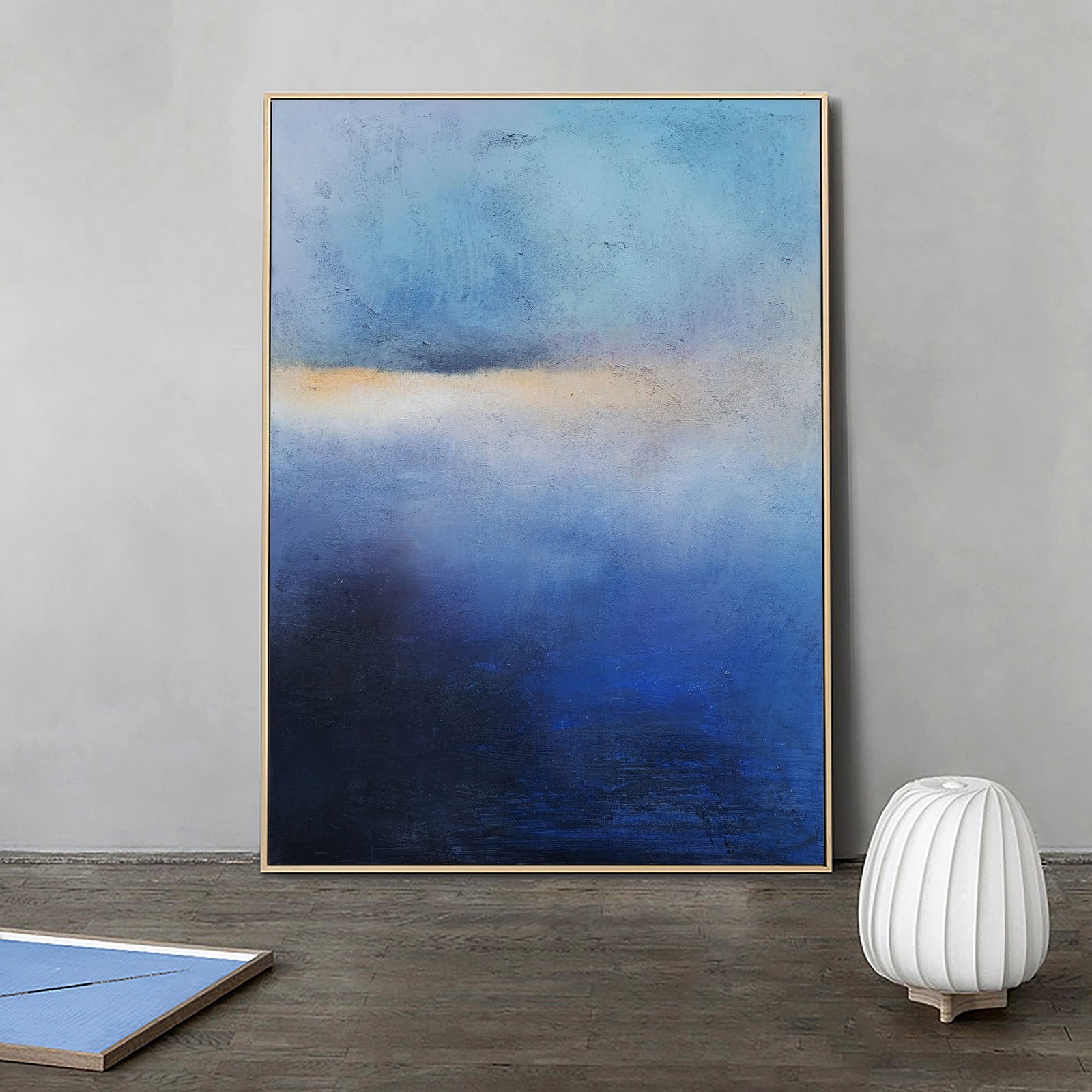 Extra Large Wall Art Abstract Blue Abstract Art beige Painting large Green Painting Blue Wall Art minimalist Painting,modern Textured Sea & Beach Painting 3D Oil Plaster Wall Art On Canvas