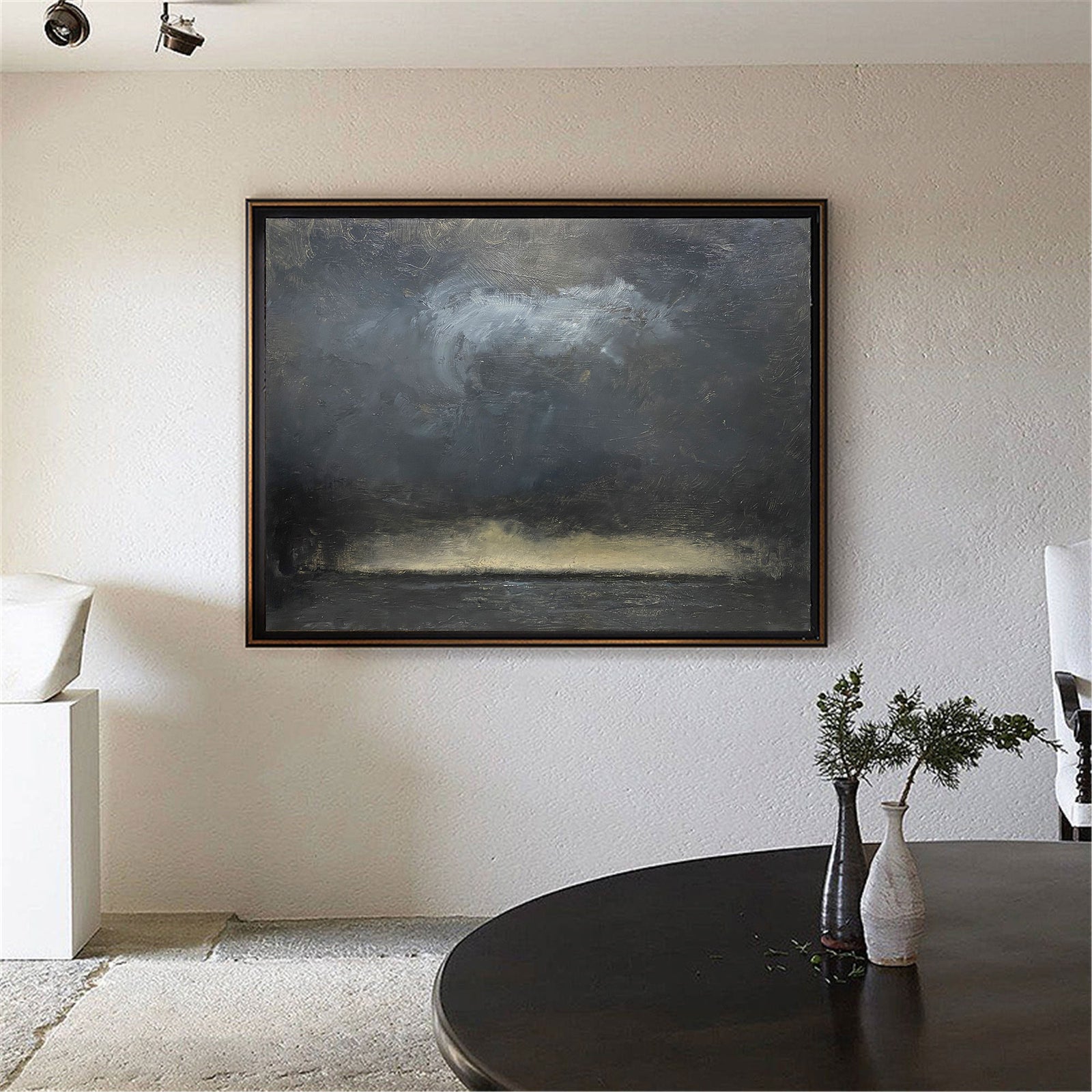 Black Texture Painting Minimalist 3D Oil Plaster Wall Art On Canvas Earth Texture Home Decor Minimalist Wall Decor Minimalist Texture Art Porch Wall Decor