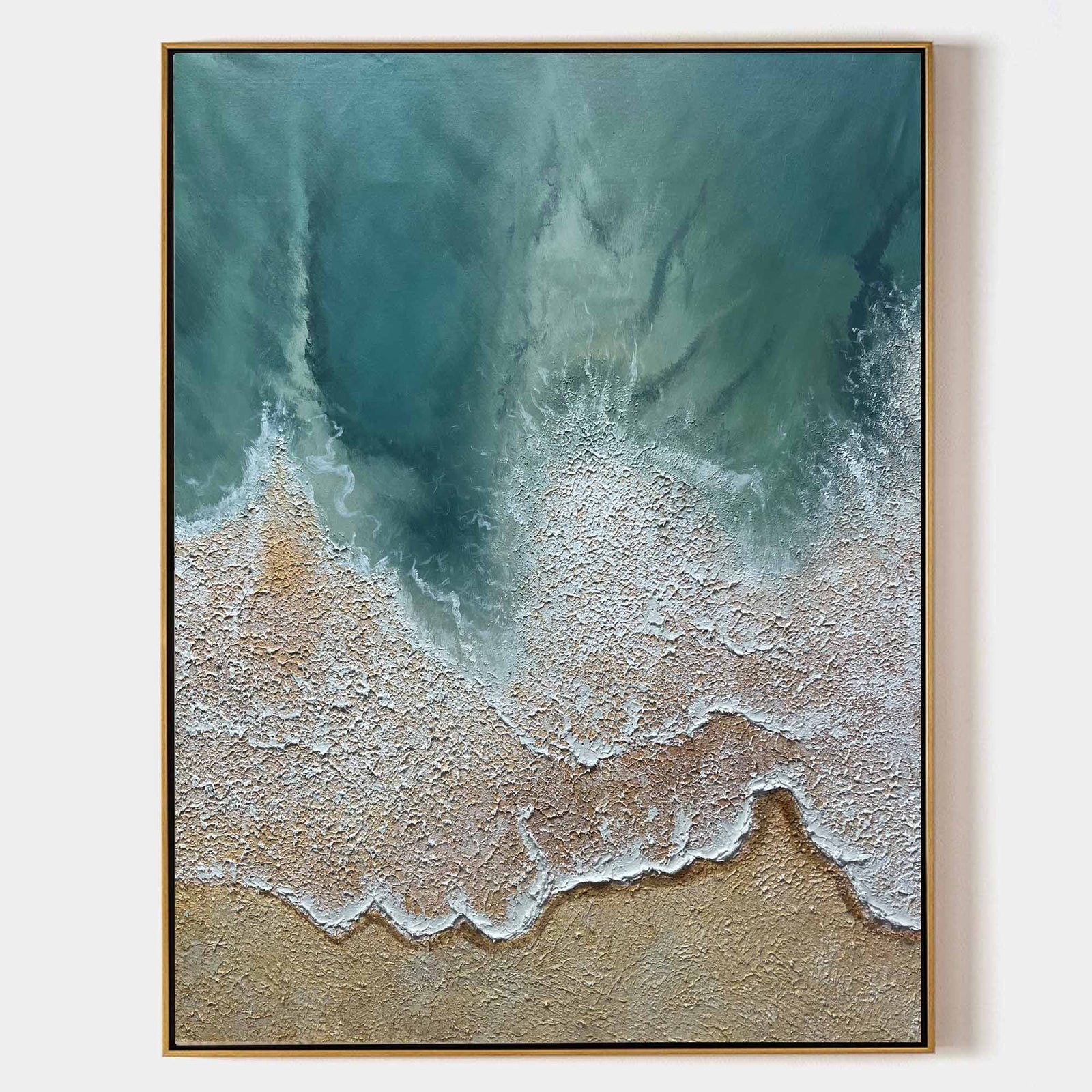 Extra Large Wall Art Abstract Green Abstract Art beige Painting large Green Painting Green Wall Art minimalist Painting,modern Textured Sea & Beach Painting 3D Oil Plaster Wall Art On Canvas