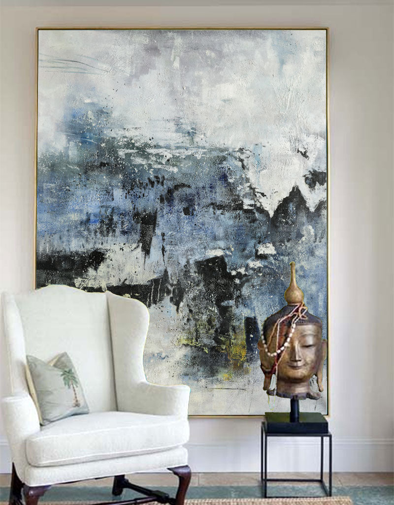 Large Abstract Painting nordic Oil Painting colorful Painting colorful Wall Art  original Boho Painting minimalist Art neutral Abstract Painting