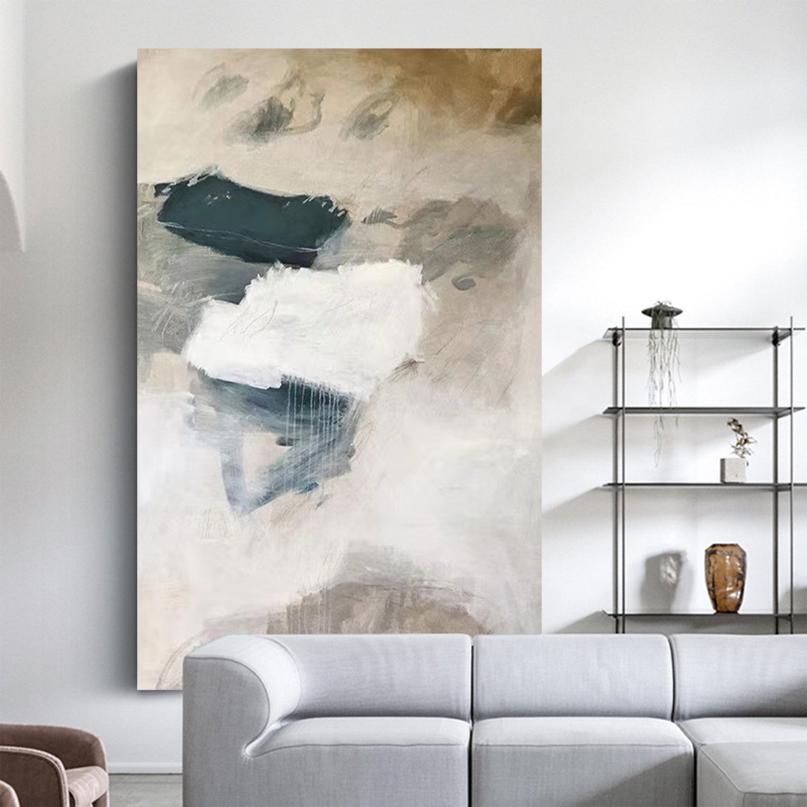 Large Abstract Painting nordic 3D Oil Plaster Painting OnCanvas colorful Painting colorful Wall Art  original Boho Painting minimalist Art neutral Abstract Painting