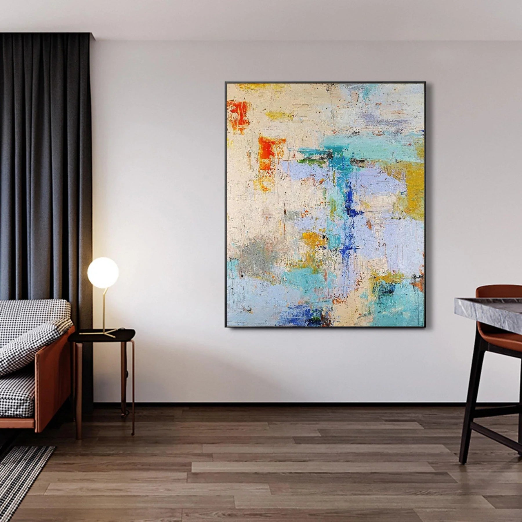 Large Abstract Painting nordic Oil Painting colorful Painting colorful Painting original Boho Painting minimalist Art neutral Abstract Painting