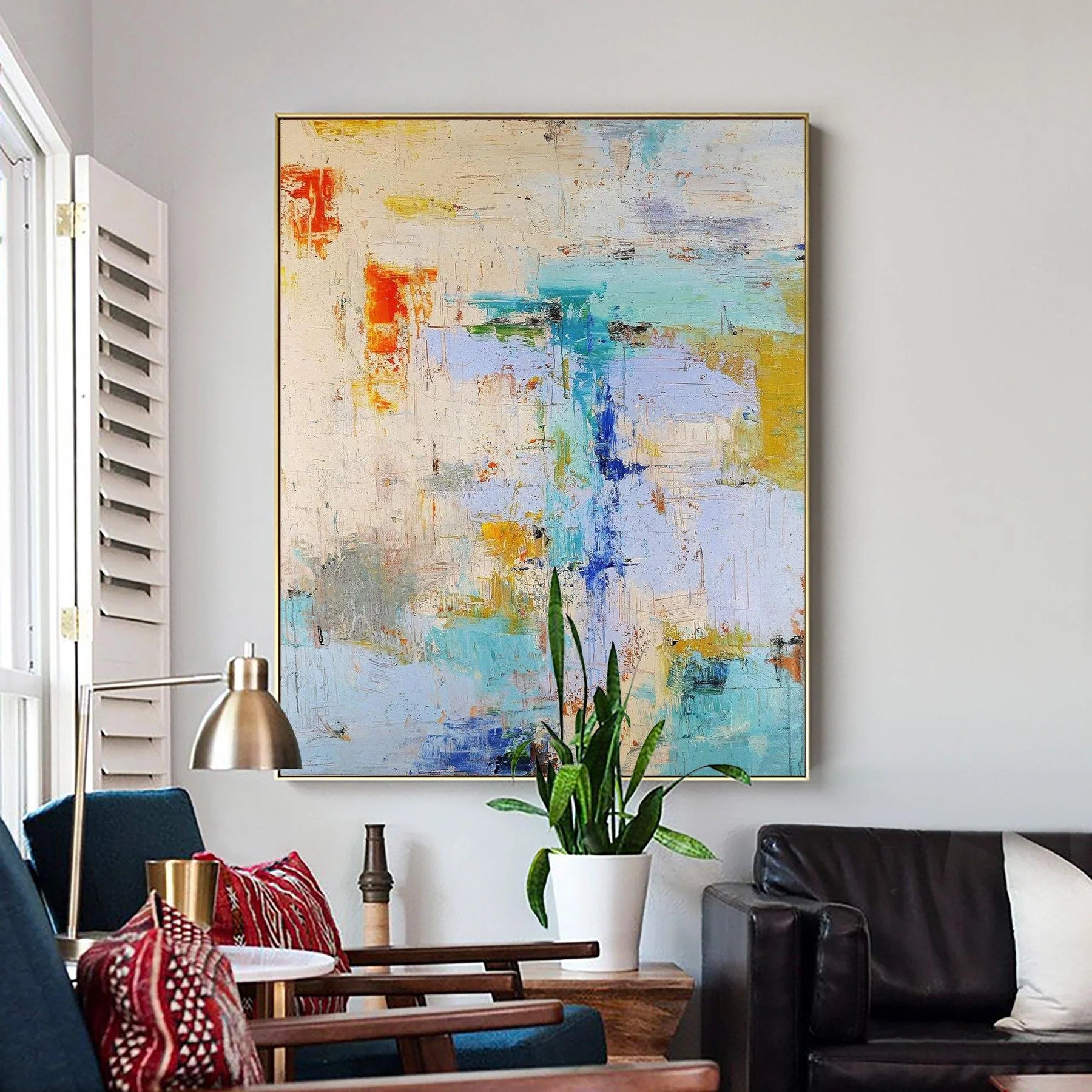 Large Abstract Painting nordic Oil Painting colorful Painting colorful Painting original Boho Painting minimalist Art neutral Abstract Painting