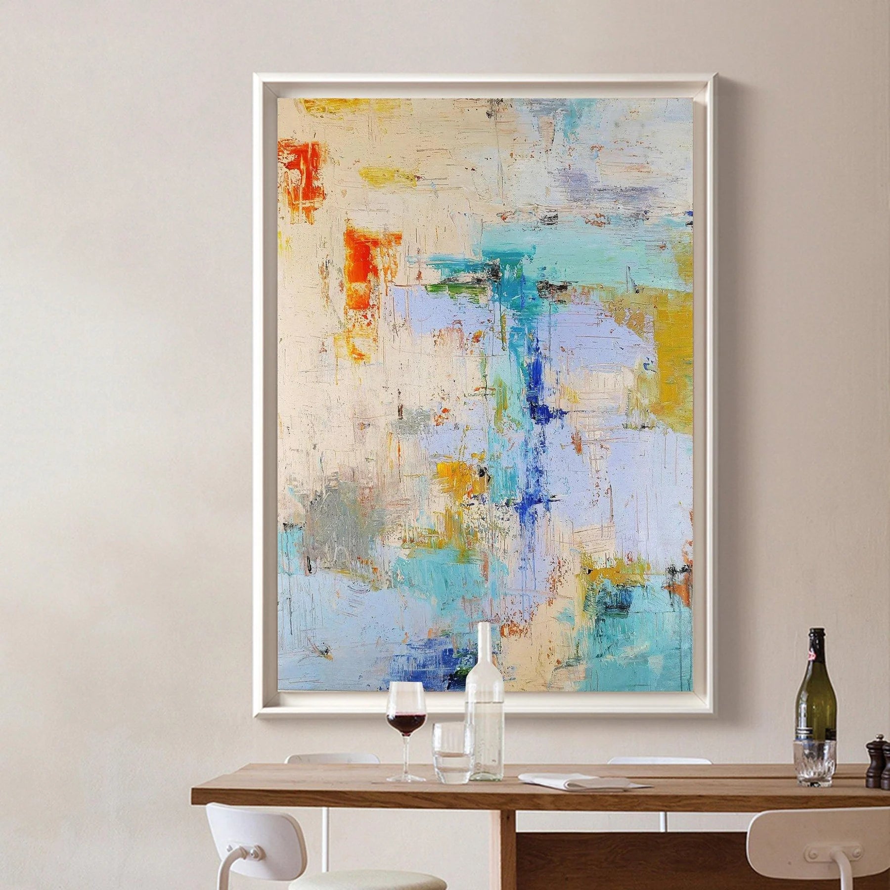 Large Abstract Painting nordic Oil Painting colorful Painting colorful Painting original Boho Painting minimalist Art neutral Abstract Painting