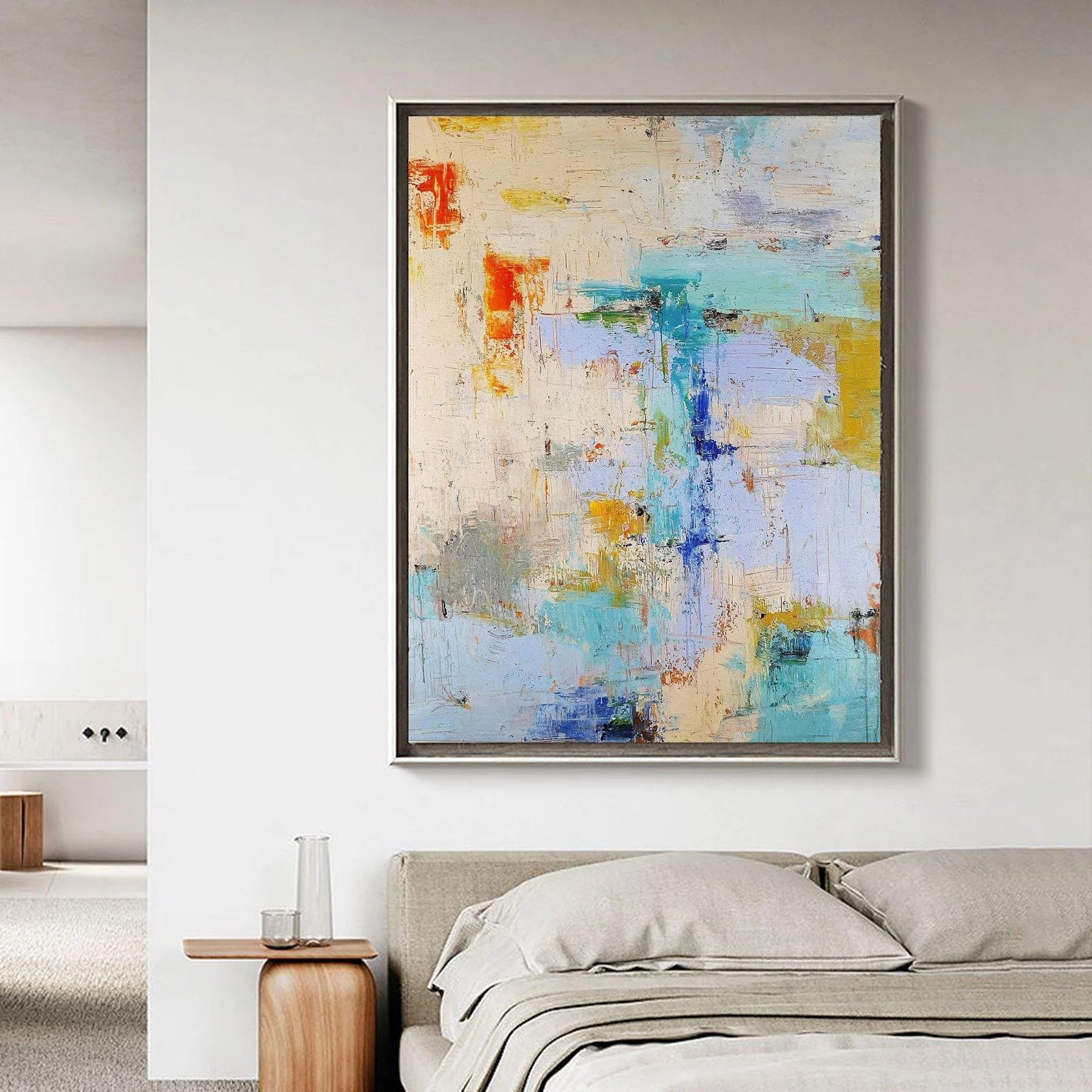 Large Abstract Painting nordic Oil Painting colorful Painting colorful Painting original Boho Painting minimalist Art neutral Abstract Painting