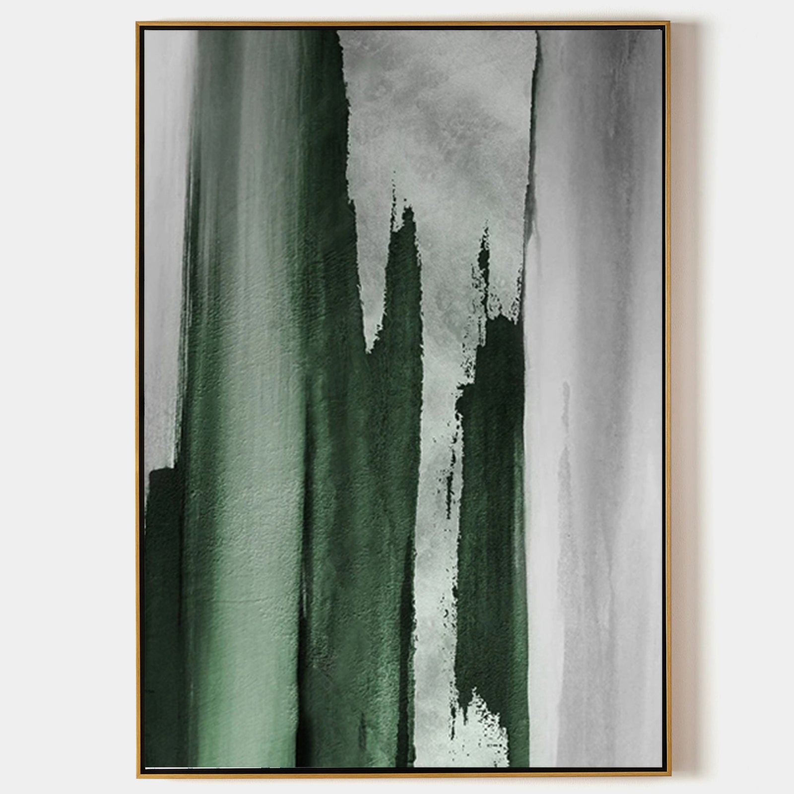 Large Green Abstract Painting Green Painting Texture Painting Green Minimalist Painting Minimalist Art Green 3D Plaster Wall Art On Canvas Mid Century Modern Art