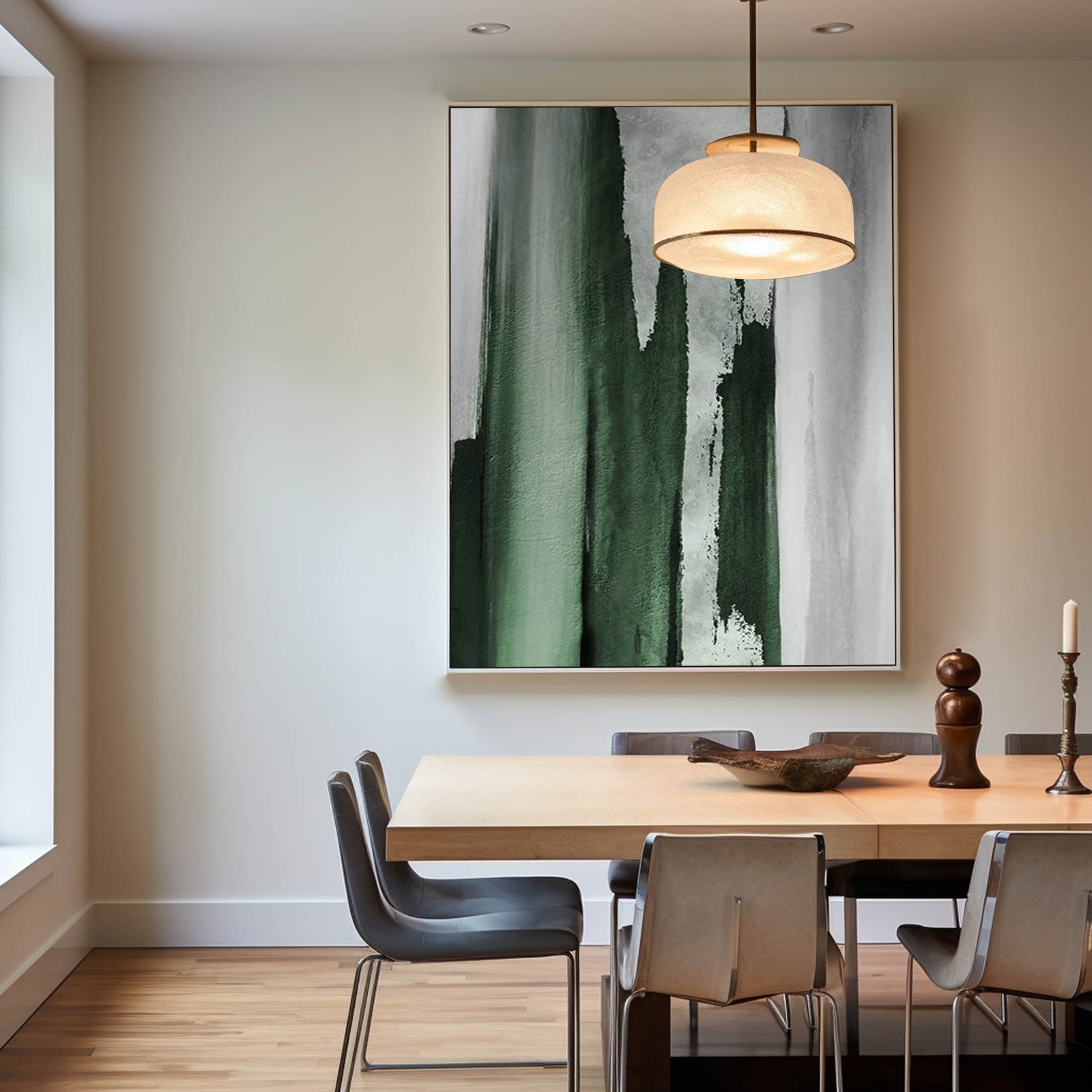 Large Green Abstract Painting Green Painting Texture Painting Green Minimalist Painting Minimalist Art Green 3D Plaster Wall Art On Canvas Mid Century Modern Art