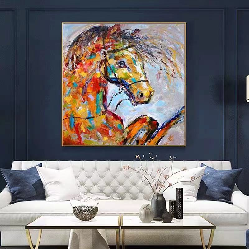 Large Abstract Painting Colorful Painting 3D Texture Painting On Canvas Minimalist Painting Minimalist Art Colorful Wall Art  3D Oil  Wall Art On Canvas