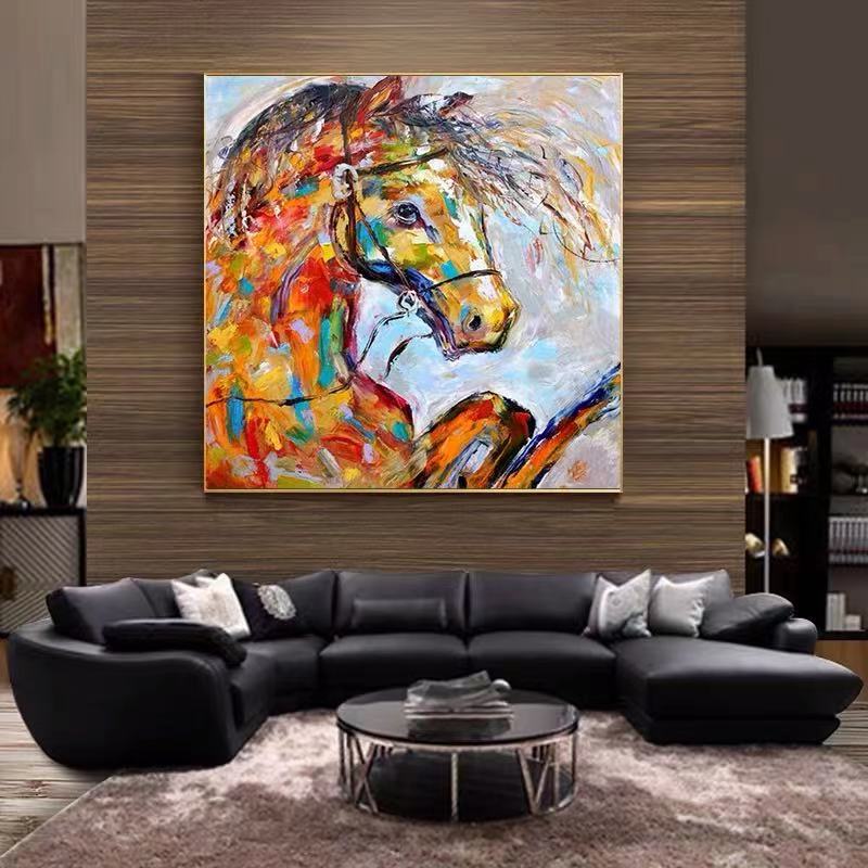 Large Abstract Painting Colorful Painting 3D Texture Painting On Canvas Minimalist Painting Minimalist Art Colorful Wall Art  3D Oil  Wall Art On Canvas