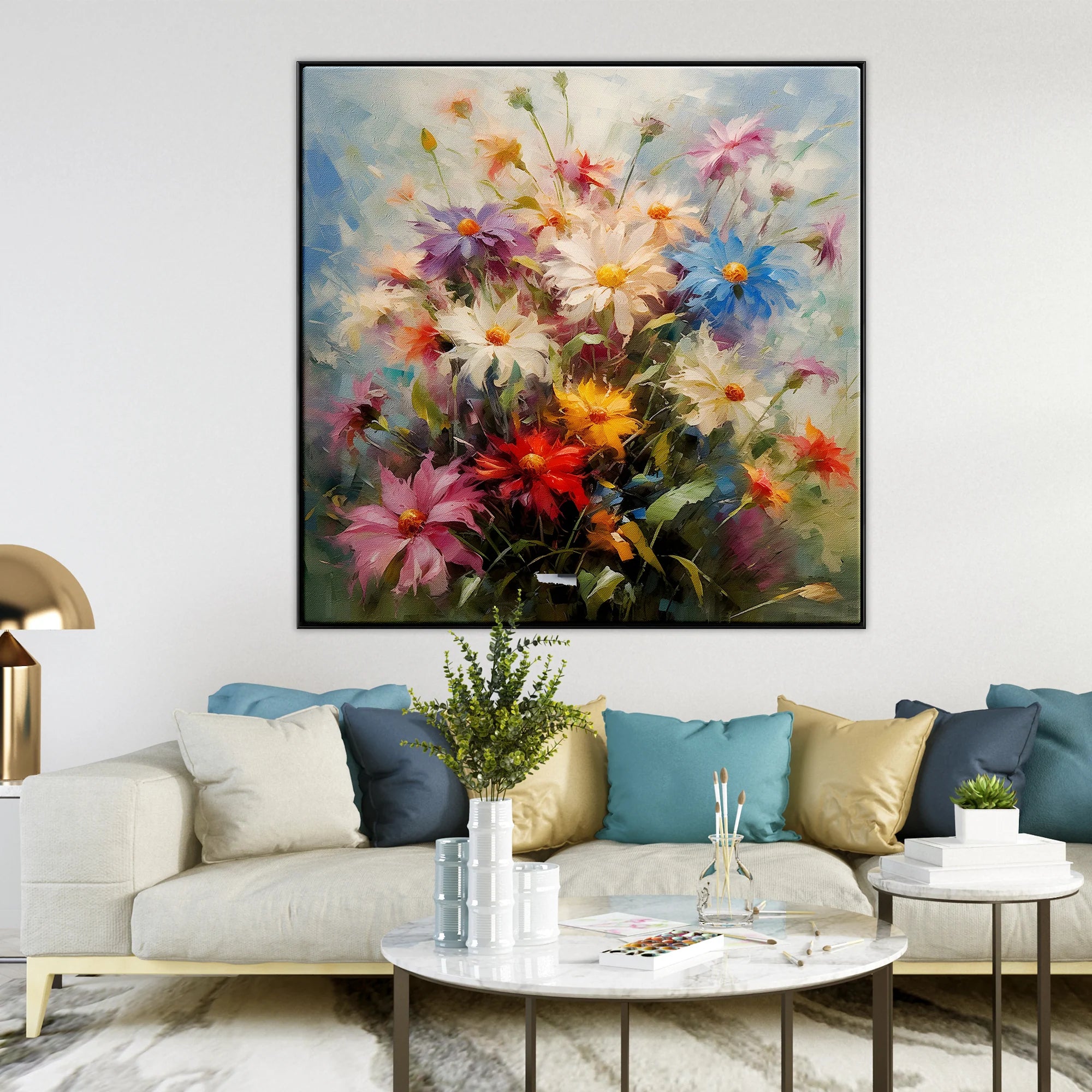 Large Abstract Painting Colorful Painting 3D Texture Painting On Canvas Minimalist Painting Minimalist Art Colorful Wall Art  3D Oil  Wall Art On Canvas