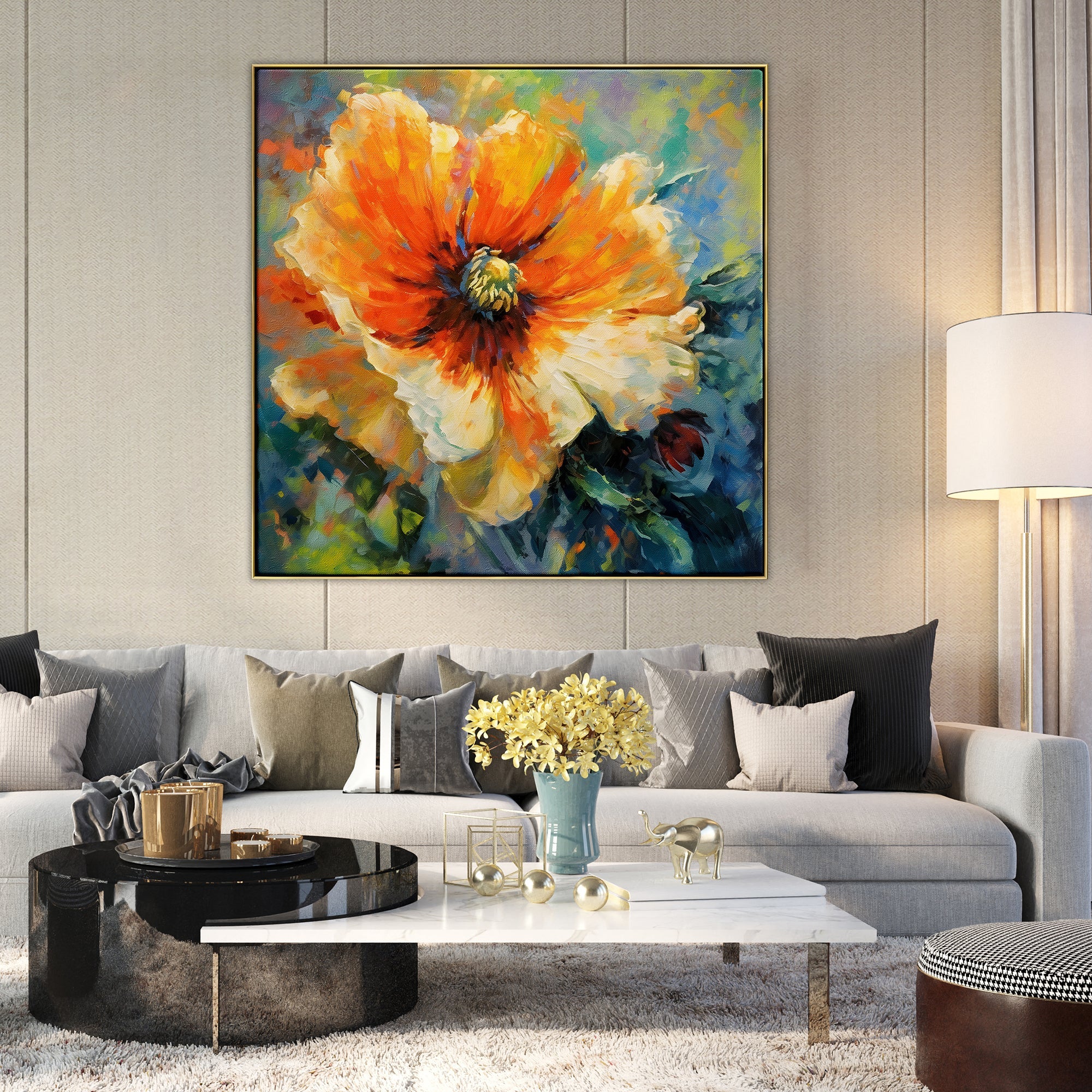 Large Abstract Painting Colorful Painting 3D Texture Painting On Canvas Minimalist Painting Minimalist Art Colorful Wall Art  3D Oil  Wall Art On Canvas