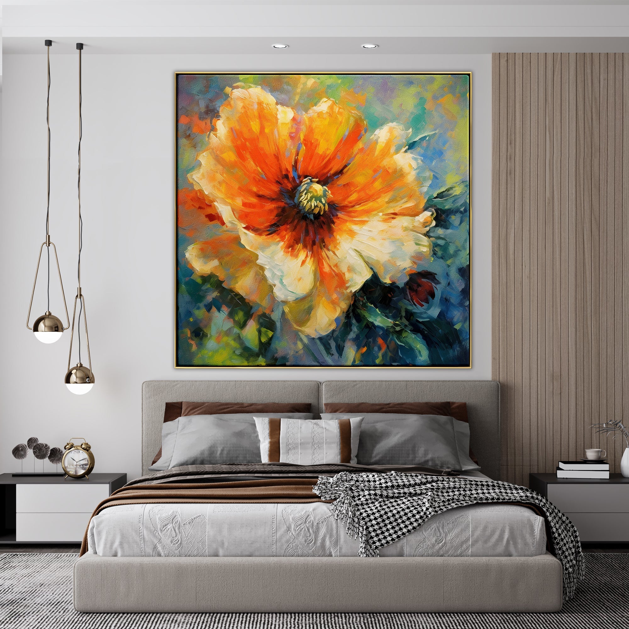 Large Abstract Painting Colorful Painting 3D Texture Painting On Canvas Minimalist Painting Minimalist Art Colorful Wall Art  3D Oil  Wall Art On Canvas