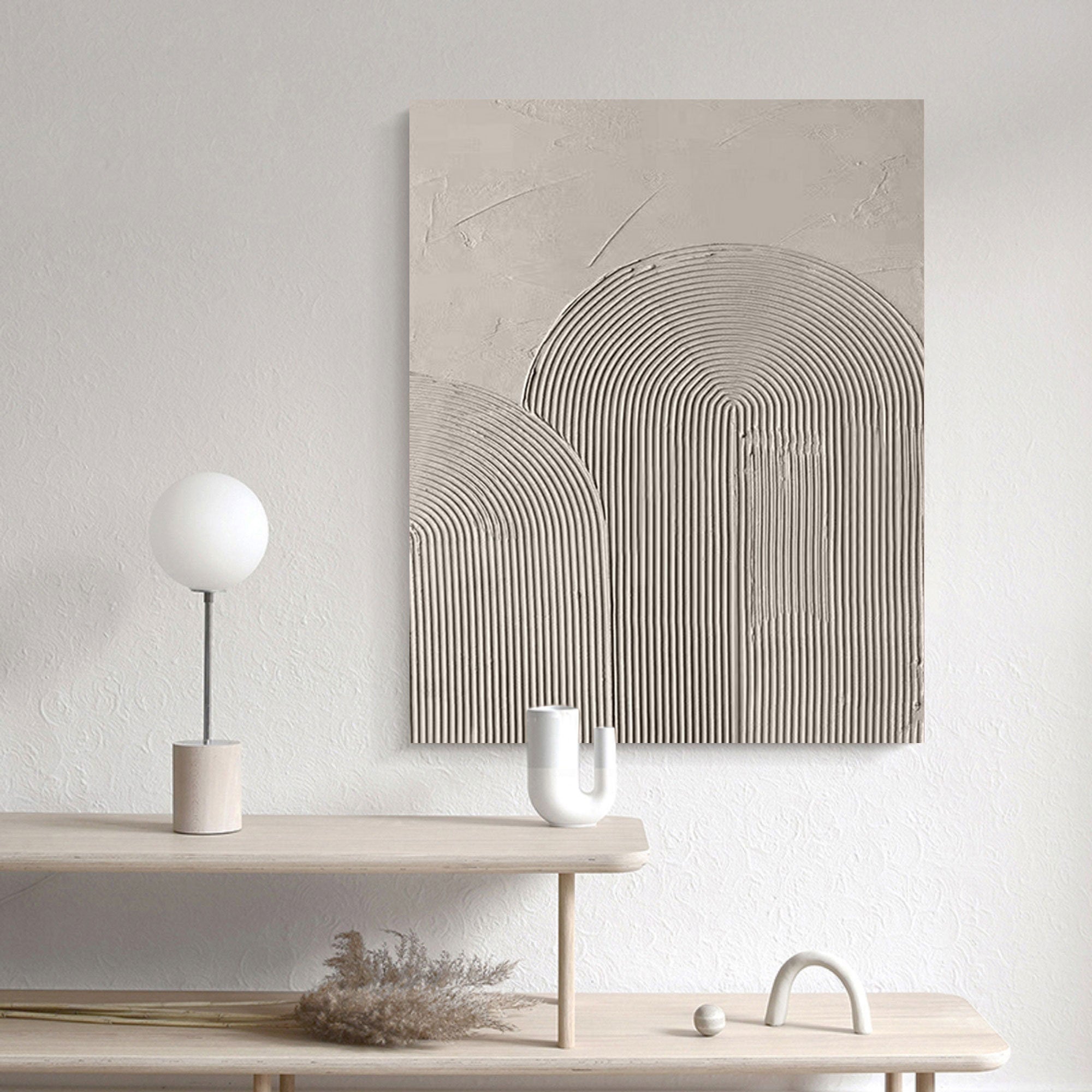 Wabi-sabi Art Grey Minimalist Plaster Art Grey Abstract Texture Painting Grey Wall Decor Plaster Texture Wall Art Minimalist Art Grey 3D Oil  Plaster Wall Art On Canvas