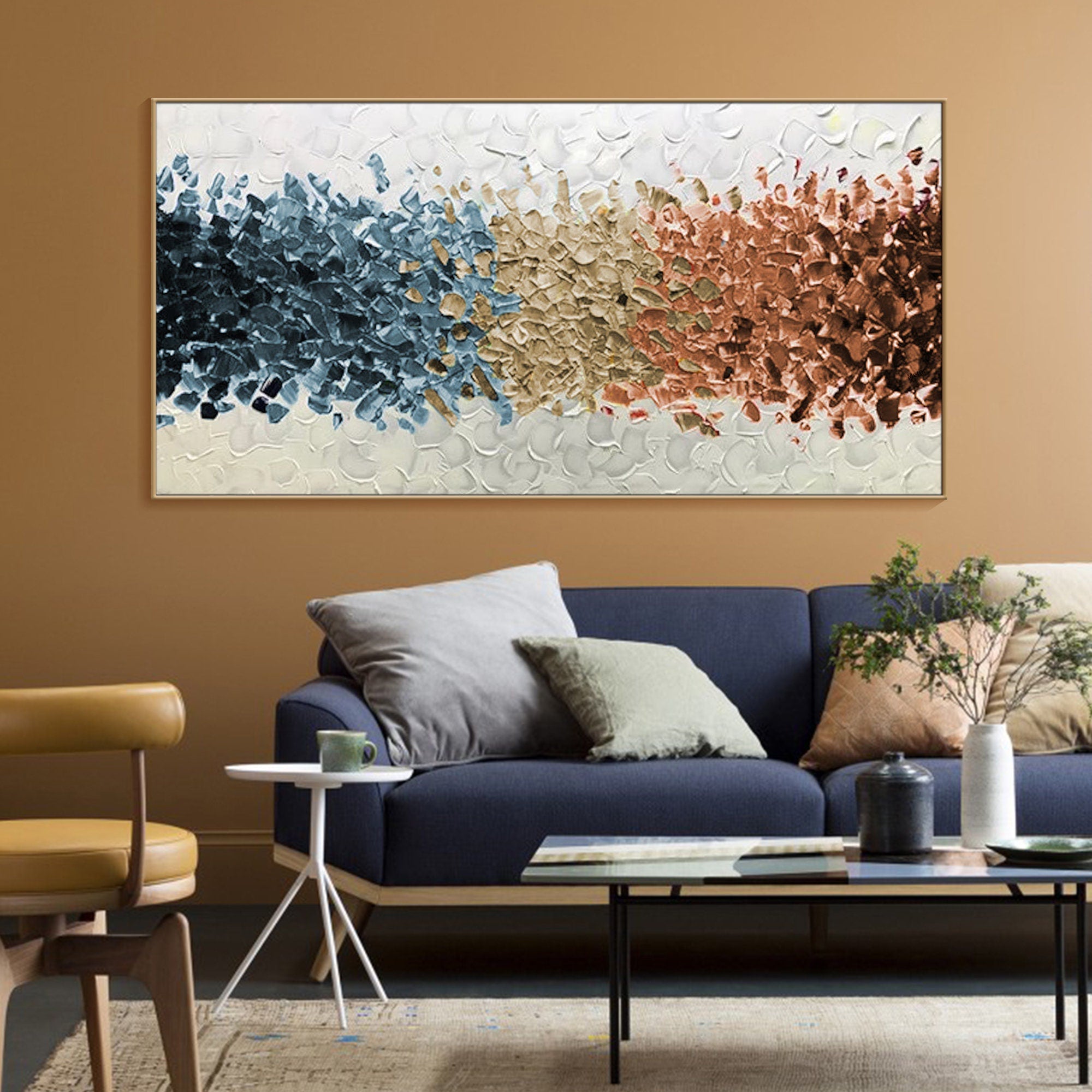 Large Abstract Painting nordic 3D Oil Plaster Painting On Canvas colorful Painting Colorful Wall Art  original Boho Texture Painting minimalist Art neutral Abstract Painting