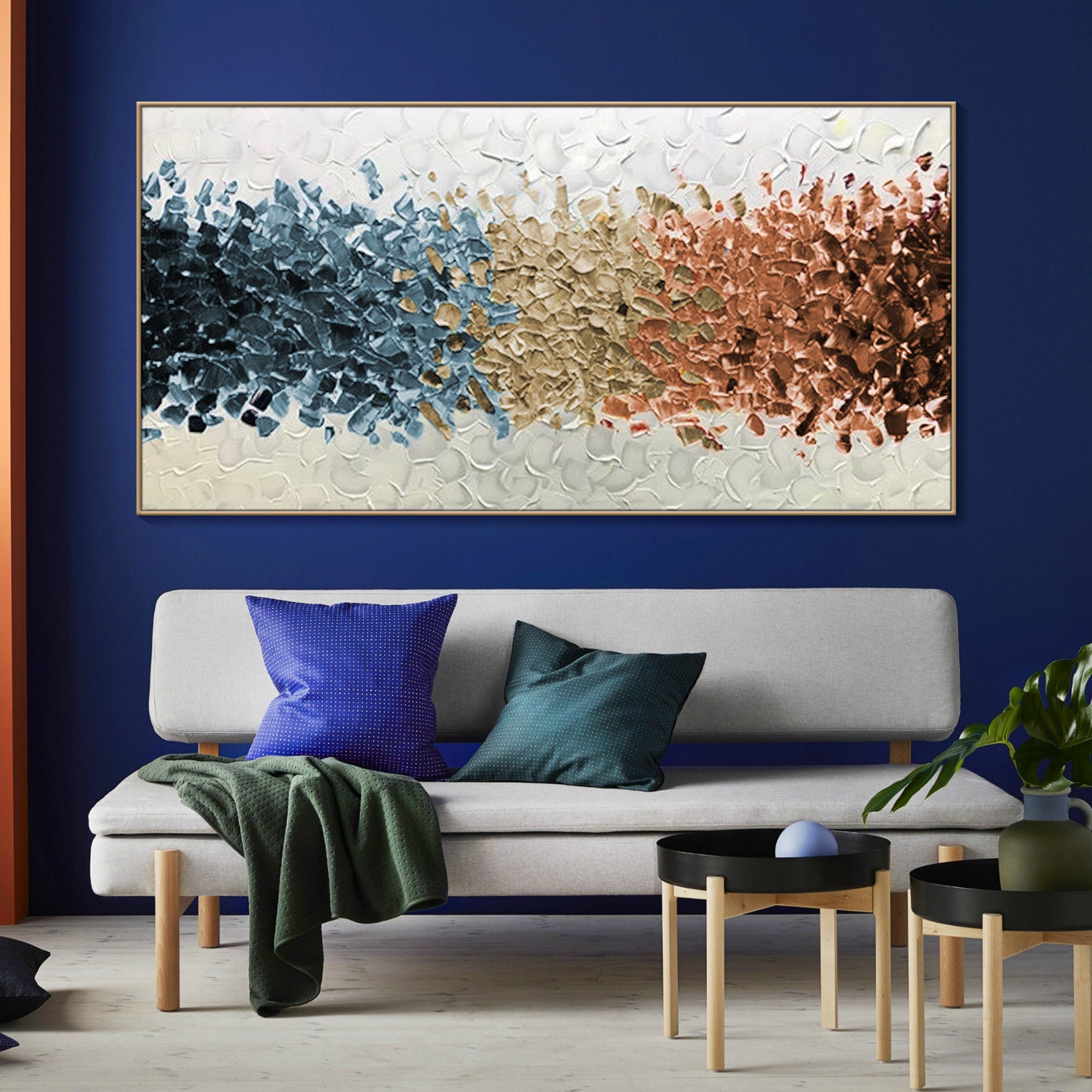 Large Abstract Painting nordic 3D Oil Plaster Painting On Canvas colorful Painting Colorful Wall Art  original Boho Texture Painting minimalist Art neutral Abstract Painting