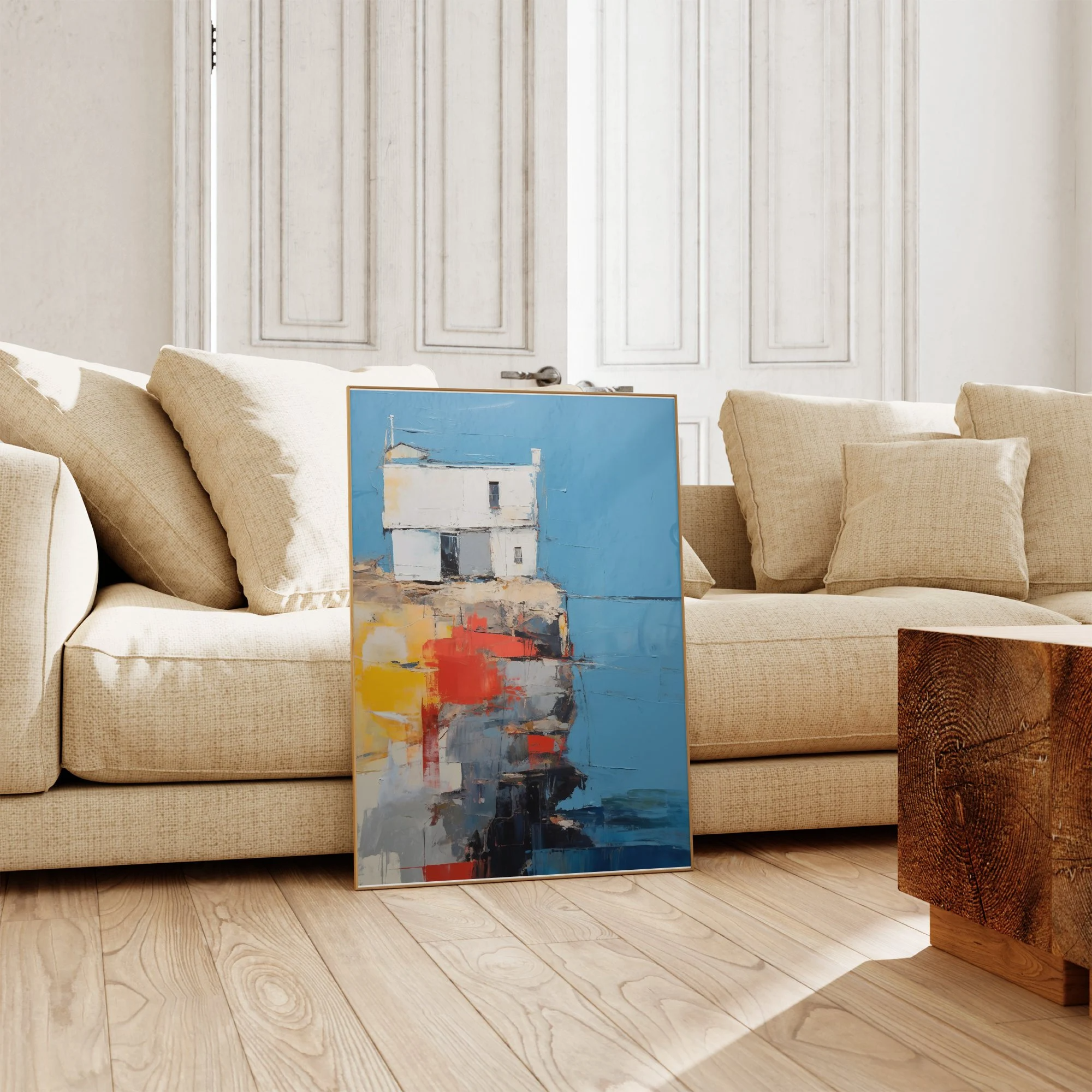 Large Abstract Painting nordic 3D Oil Plaster Painting On Canvas colorful Painting Colorful Wall Art  original Boho Texture Painting minimalist Art neutral Abstract Painting