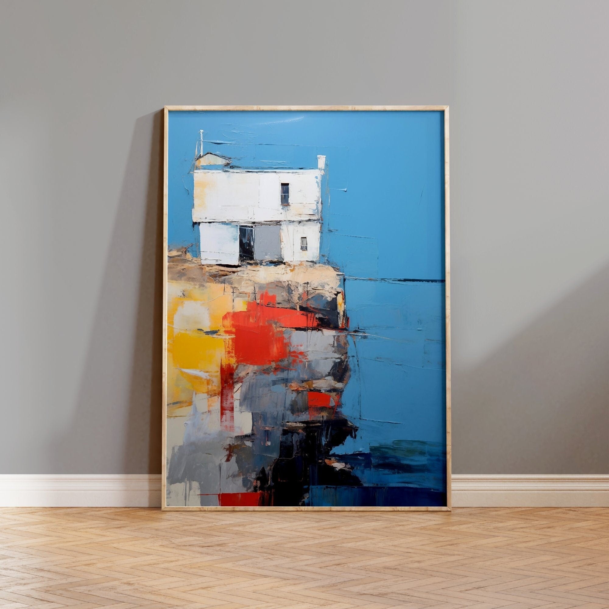 Large Abstract Painting nordic 3D Oil Plaster Painting On Canvas colorful Painting Colorful Wall Art  original Boho Texture Painting minimalist Art neutral Abstract Painting