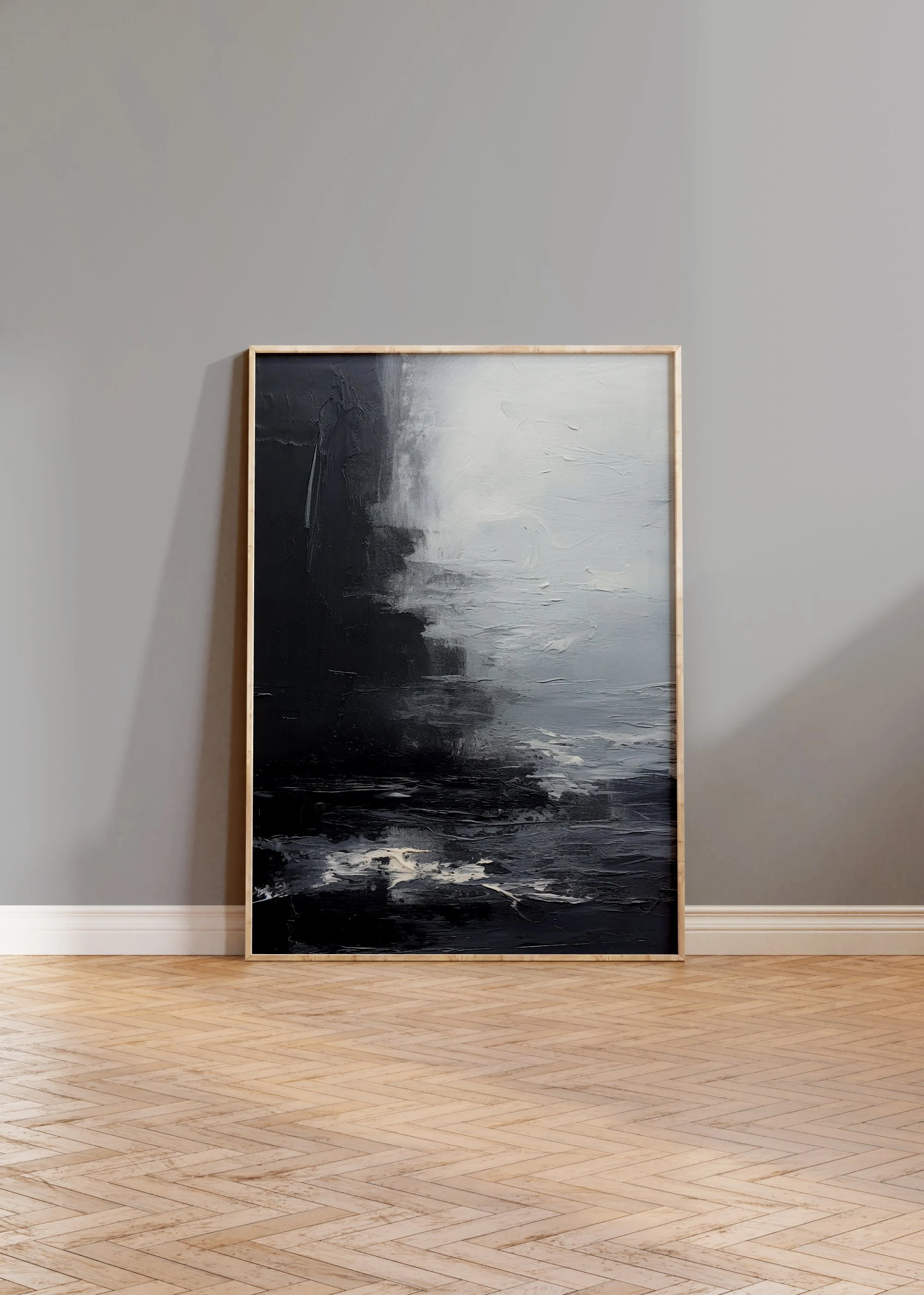 Black Minimalist Art Wabi-sabi Wall Art Black Minimalist Wall Art Pure Black Wall Decor Beige Texture Painting Beige 3D Oil Plaster Wall Art On Canvas