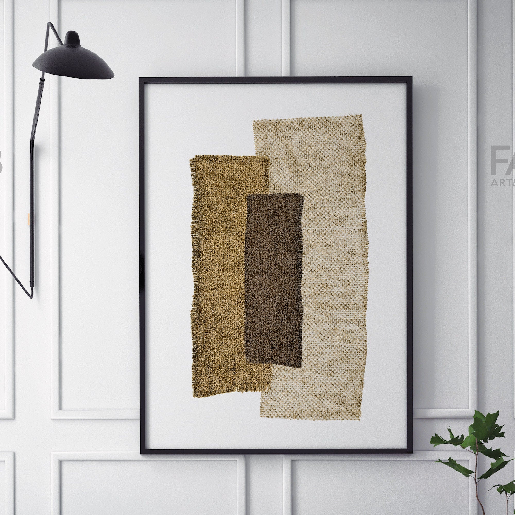 Wabi-sabi Art Brown Minimalist Plaster Art Brown Texture Painting Beige Wall Decor Plaster Texture Wall Art Minimalist Art White 3D Oil  Canvas Wall Art 