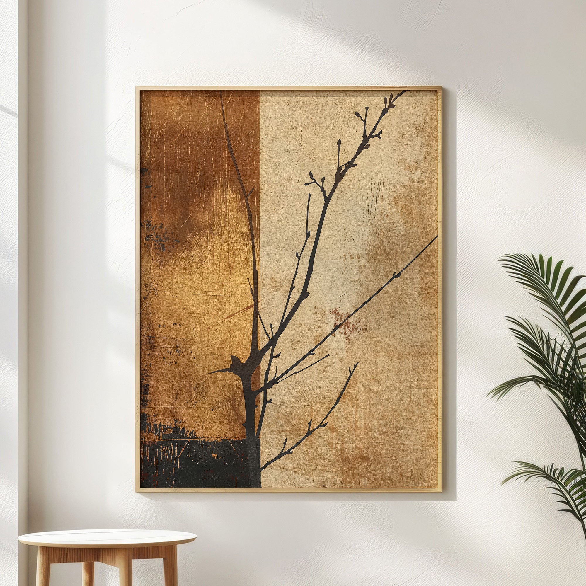 Wabi-sabi Art Brown Minimalist Plaster Art Black Abstract Texture Painting Beige Wall Decor Plaster Texture Wall Art Minimalist Art Brown 3D Oil  Plaster Wall Art On Canvas