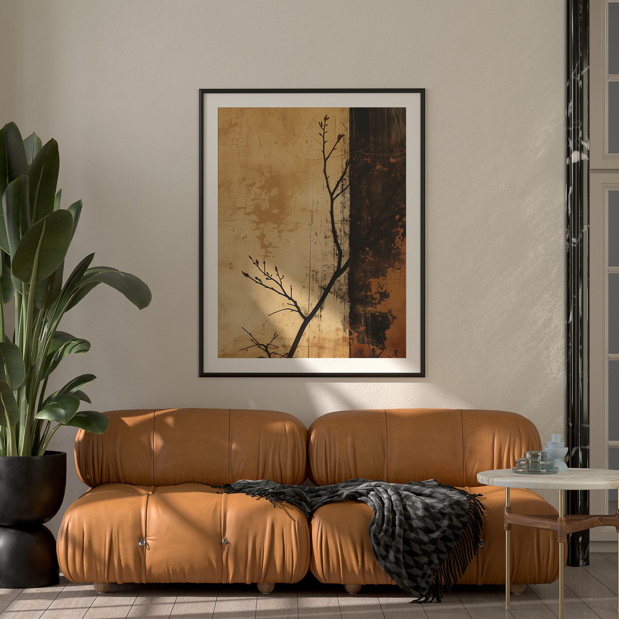 Wabi-sabi Art Brown Minimalist Plaster Art Black Abstract Texture Painting Beige Wall Decor Plaster Texture Wall Art Minimalist Art Brown 3D Oil  Plaster Wall Art On Canvas